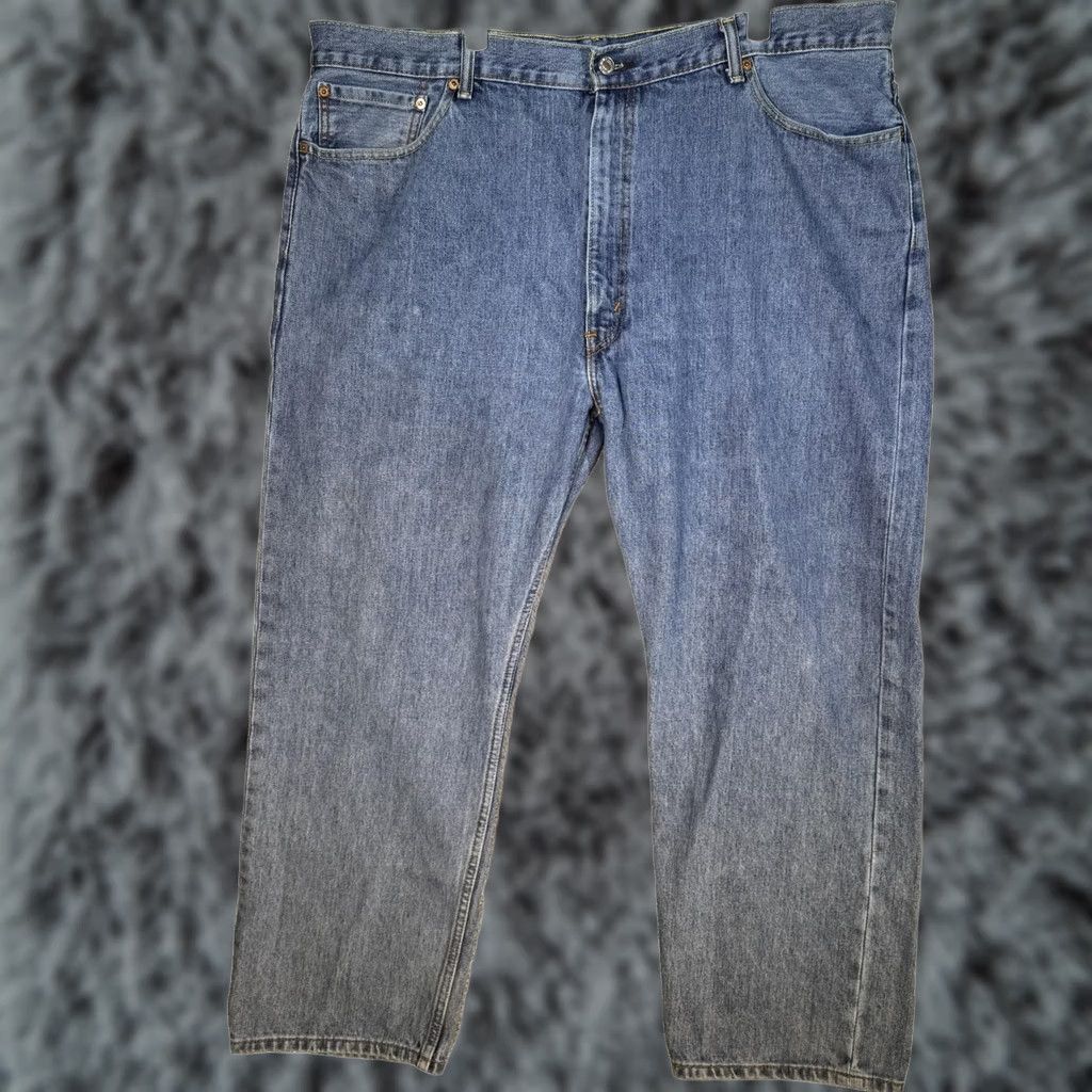 Levi's Levi's 505 Jeans Mens 46x30 Medium Blue Regular Straight Denim Zip fly Button Closure, 5-Pocket Design Size US 30 / EU 46 - 1 Thumbnail