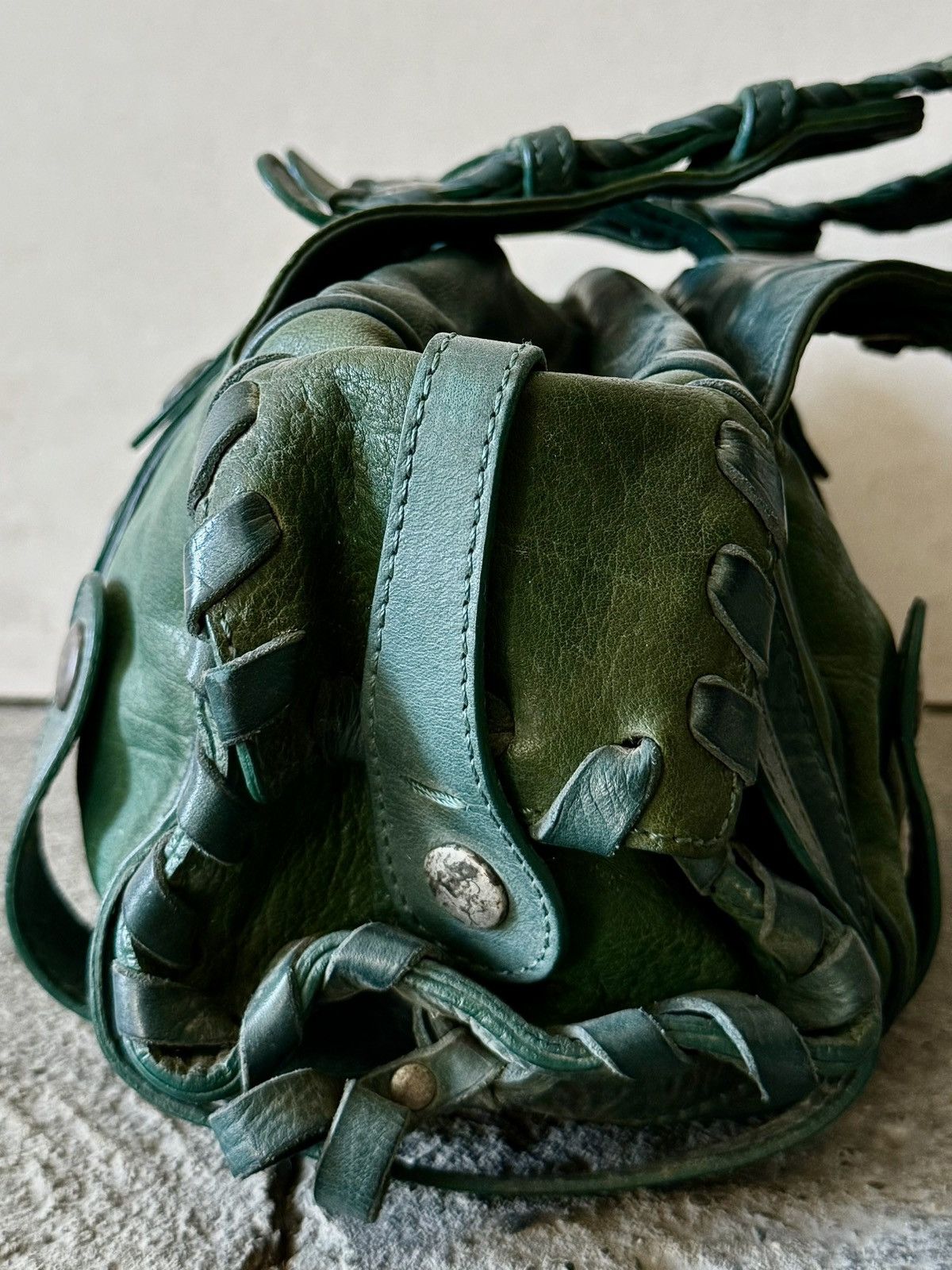 Chloe Chloe - 2000’s - Phoebe Philo - Green Leather Silverado Bag Size ONE SIZE - 10 Thumbnail