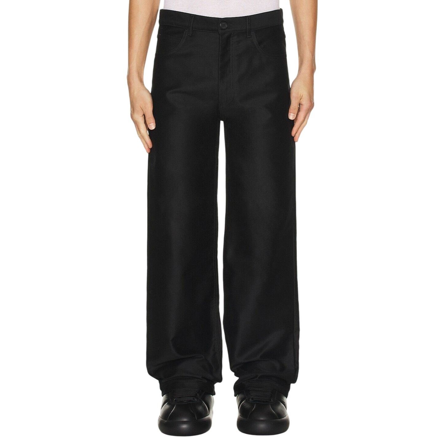 Marni Marni Trousers in Black 52 New Mens Cotton Denim Pants Jeans Size US 36 / EU 52 - 1 Thumbnail