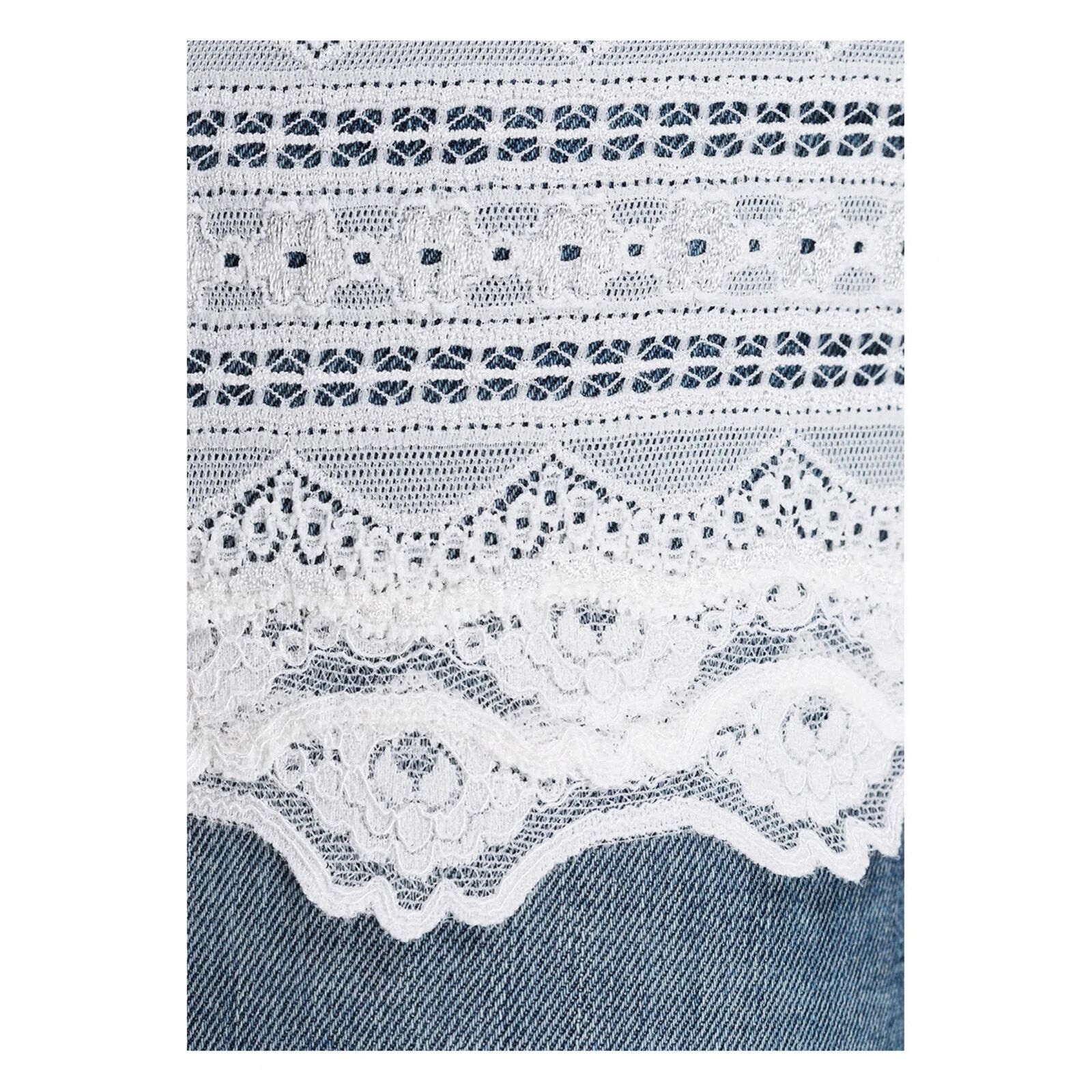 Other New Rosemunde Long Tank Top Off White Lace Silk Blend M Size M / US 6-8 / IT 42-44 - 3 Thumbnail
