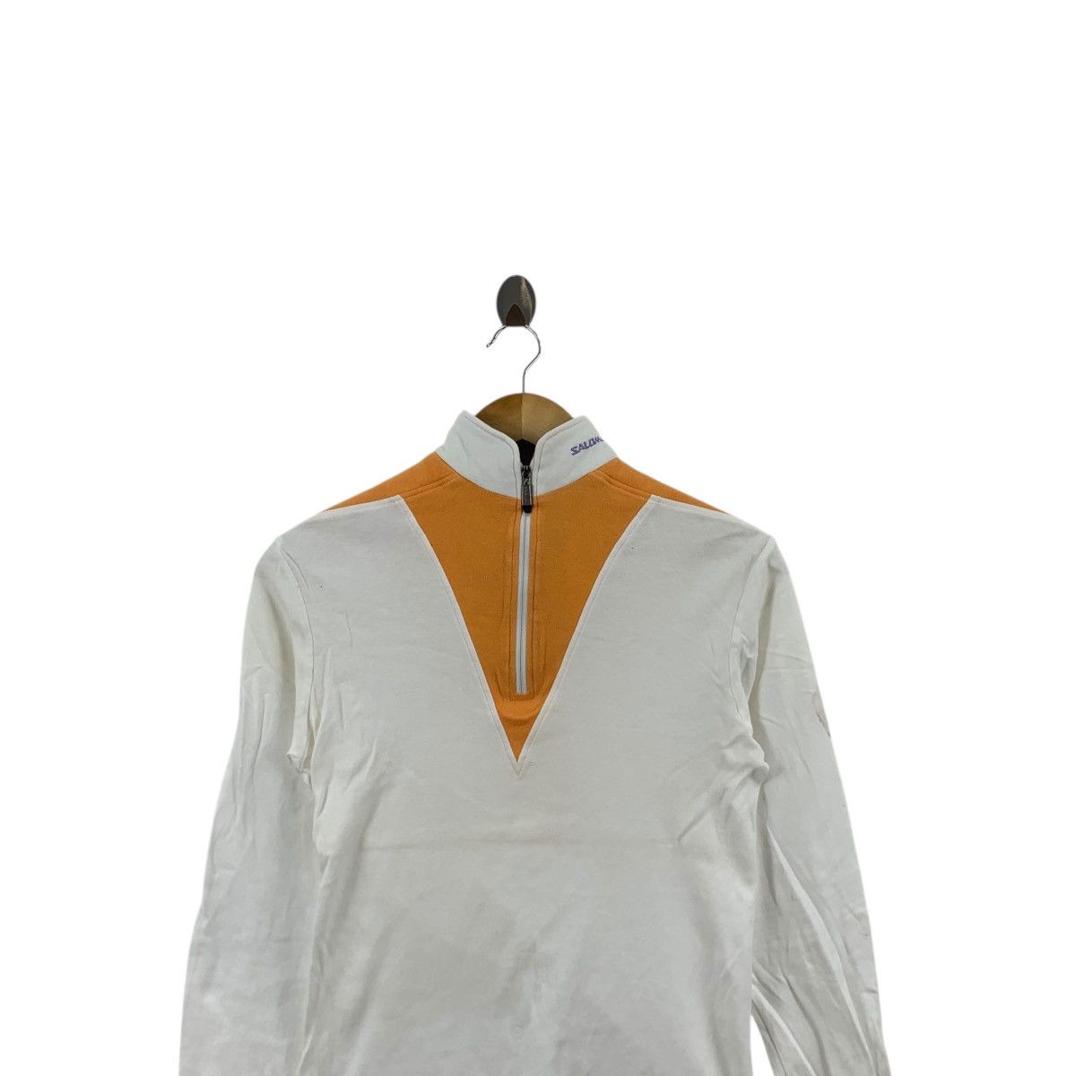 Salomon Vintage SALOMON SKI GEAR Half Zipper Sweater Pullover Shirt Size M / US 6-8 / IT 42-44 - 2 Thumbnail