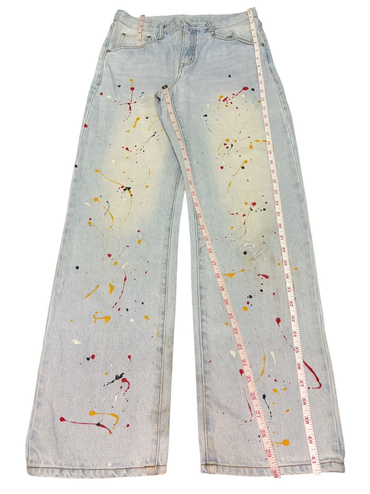 Diesel Vintage Japanese Brand Painted Splattered Distress Jeans Size US 29 - 7 Thumbnail