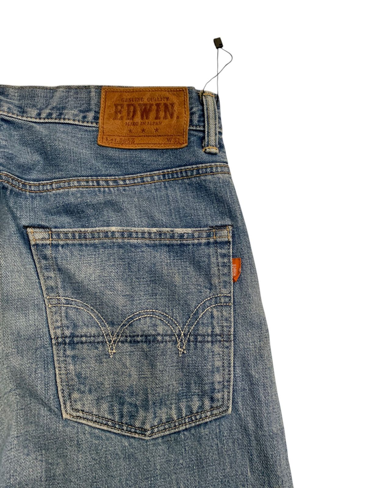 Japanese Brand VINTAGE EDWIN SELVEDGE 505Z JAPANESE FADED DISTRESSED DENIM Size US 34 / EU 50 - 13 Thumbnail
