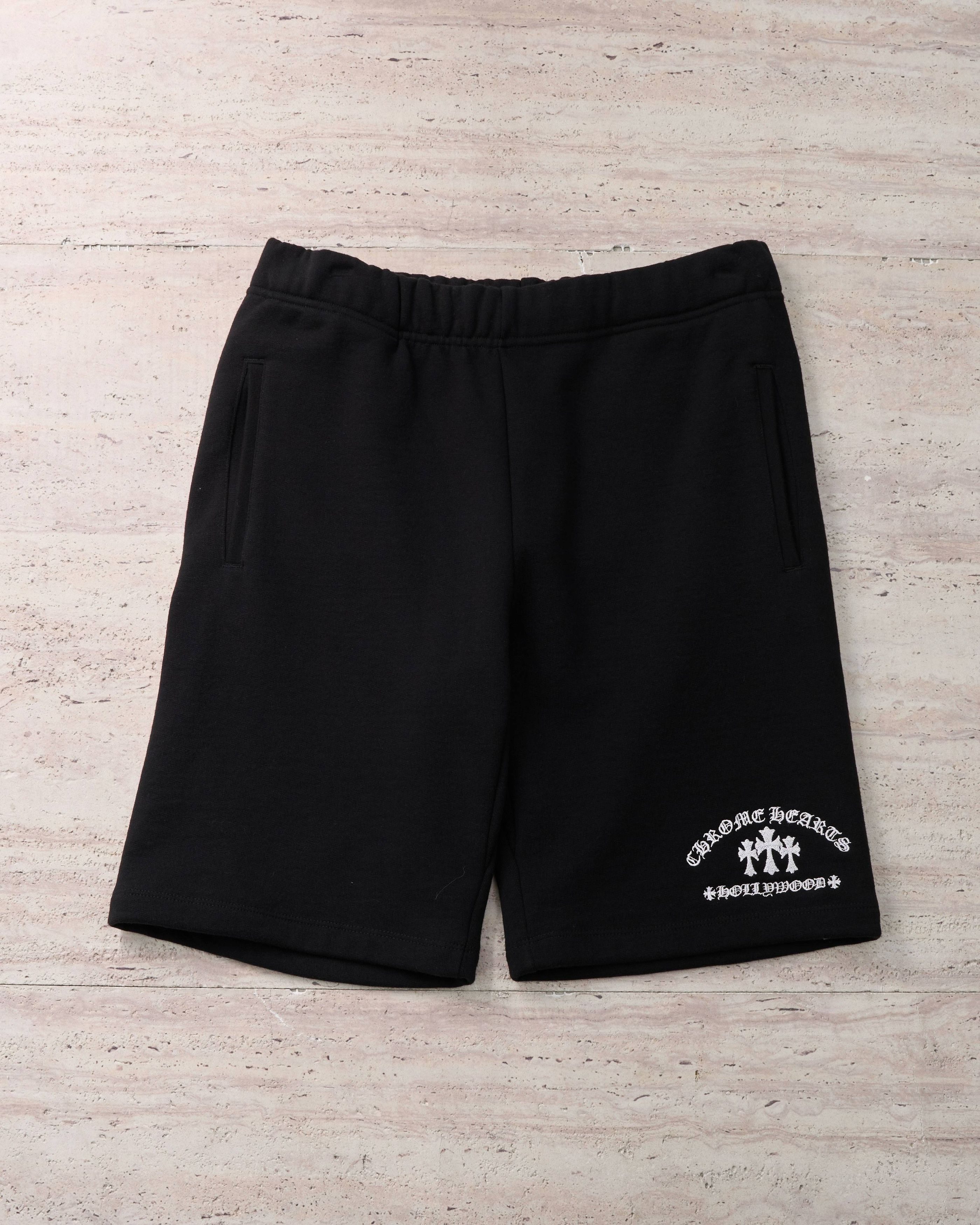 Chrome Hearts CHROME HEARTS Sailin On Triple Embroidery Black Shorts Size US 29 - 1 Thumbnail