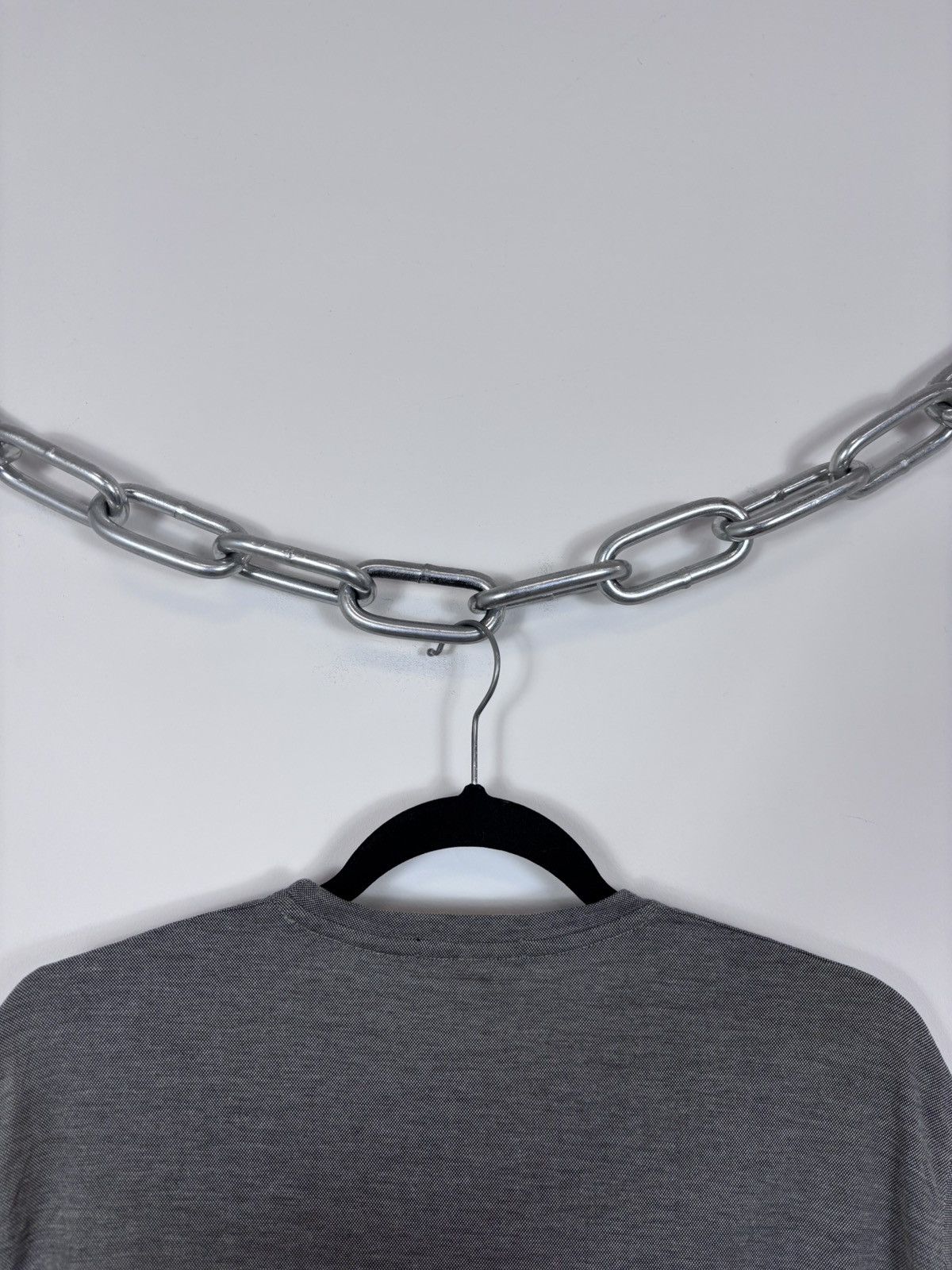 Corneliani Corneliani Men’s Pique Texture Gray Luxury Long Sleeve Tee Size US L / EU 52-54 / 3 - 13 Thumbnail