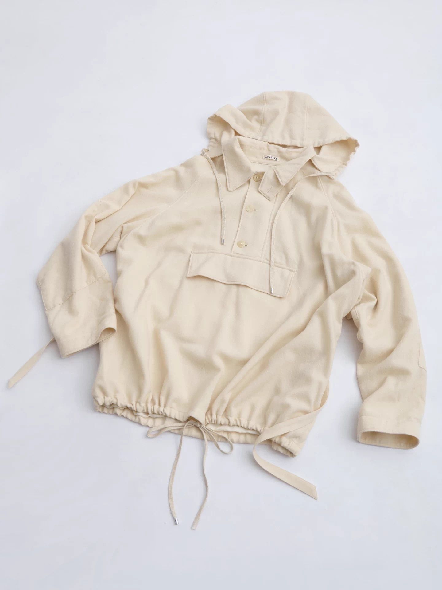 Auralee AURALEE 23AW Off-White Wool Relaxed Hooded Jacket 5 Size US XXL / EU 58 / 5 - 6 Thumbnail