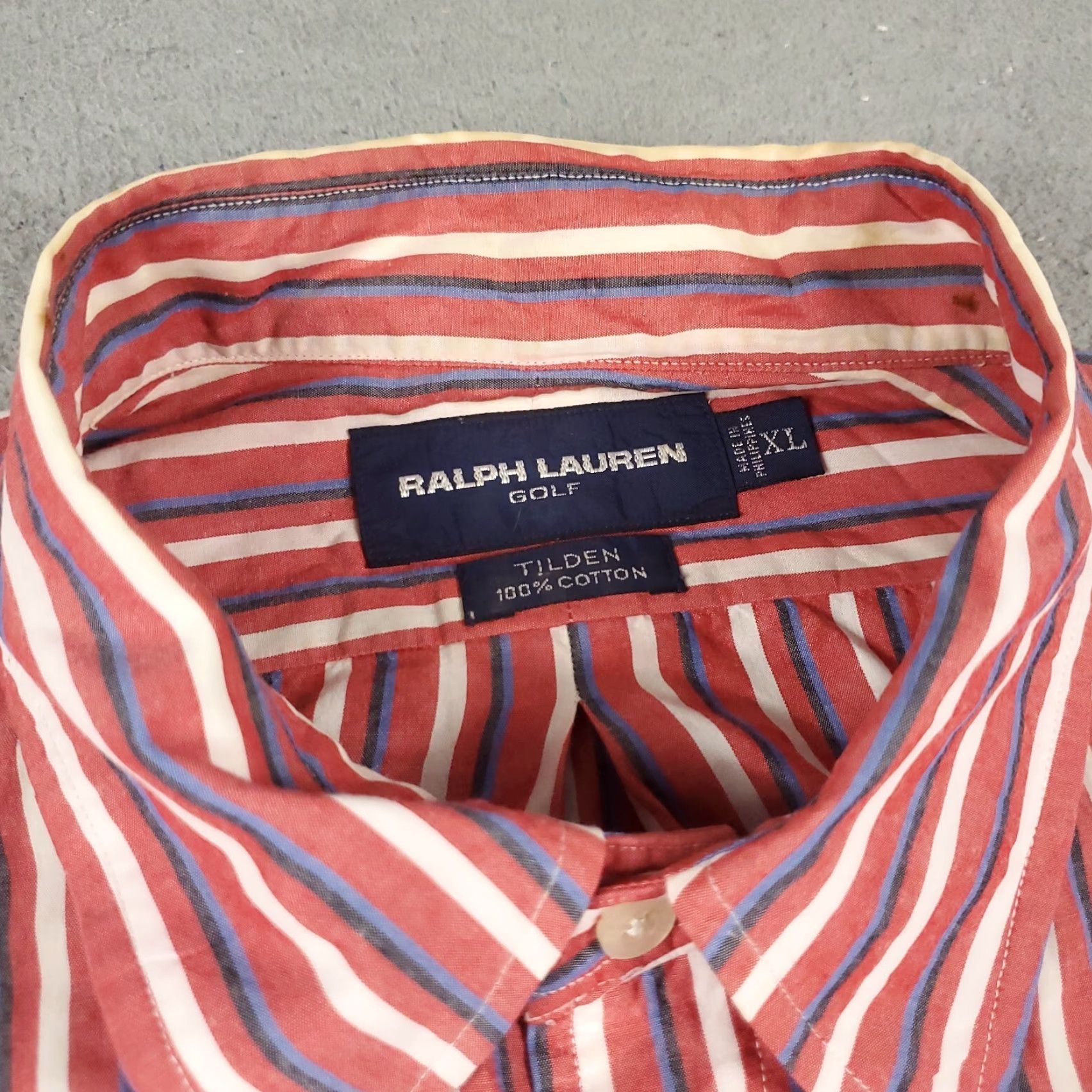 Ralph Lauren Ralph Lauren Button-Up Shirt Mens XL Red Striped Long Sleeve Classic Preppy Size US XL / EU 56 / 4 - 4 Thumbnail