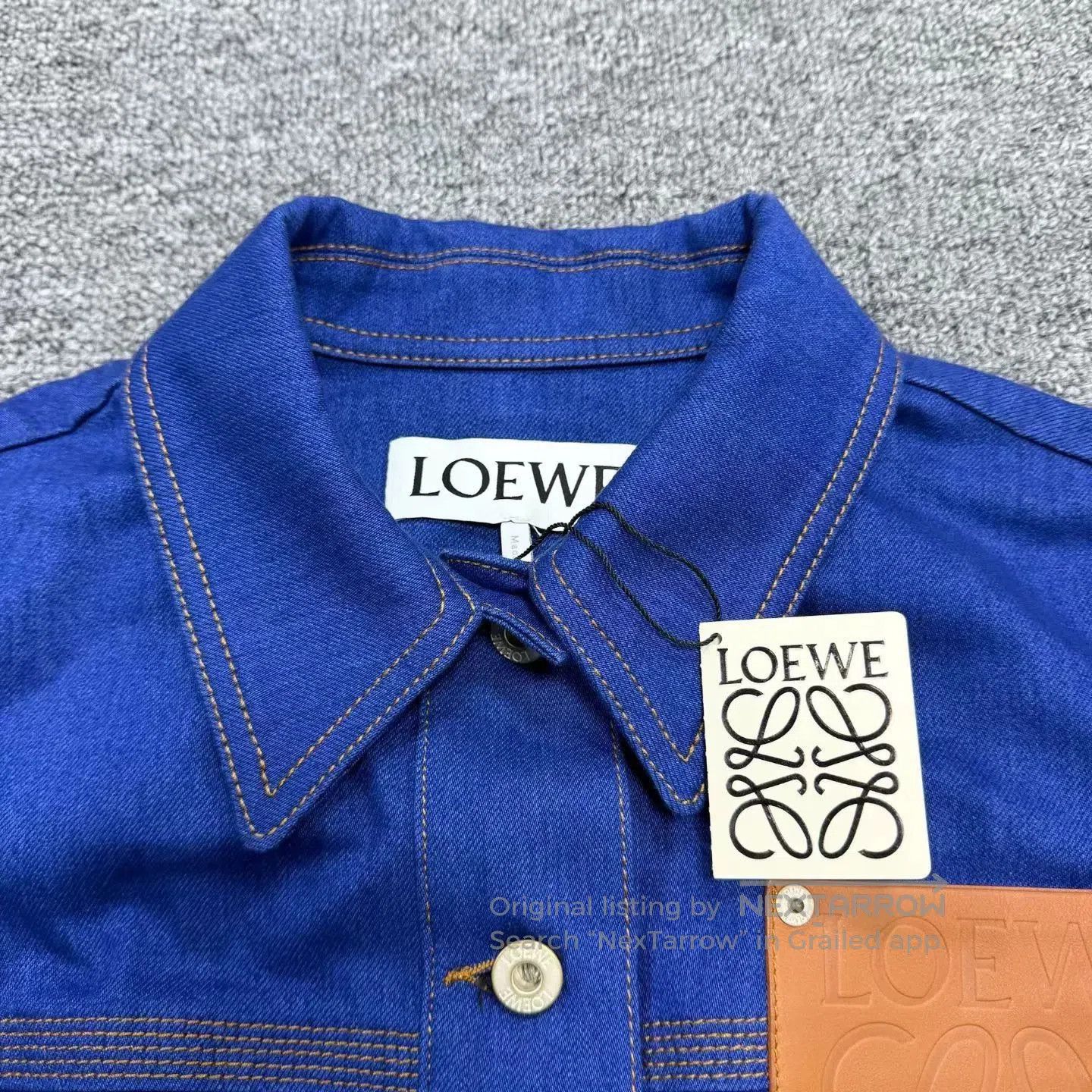 Loewe Loewe Blue Logo Patch Denim Jacket. Size US XS / EU 42 / 0 - 5 Thumbnail