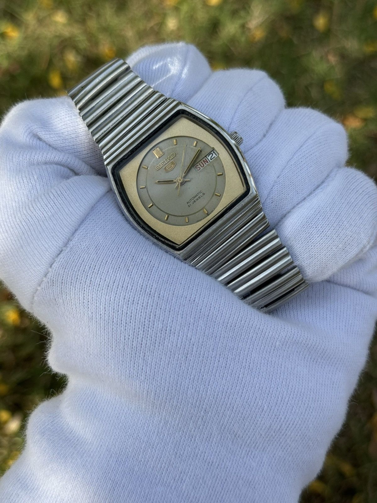 Seiko Vintage Seiko 5 Automatic japan Watch:gray Dial, retro Case Size 36 - 19 Thumbnail