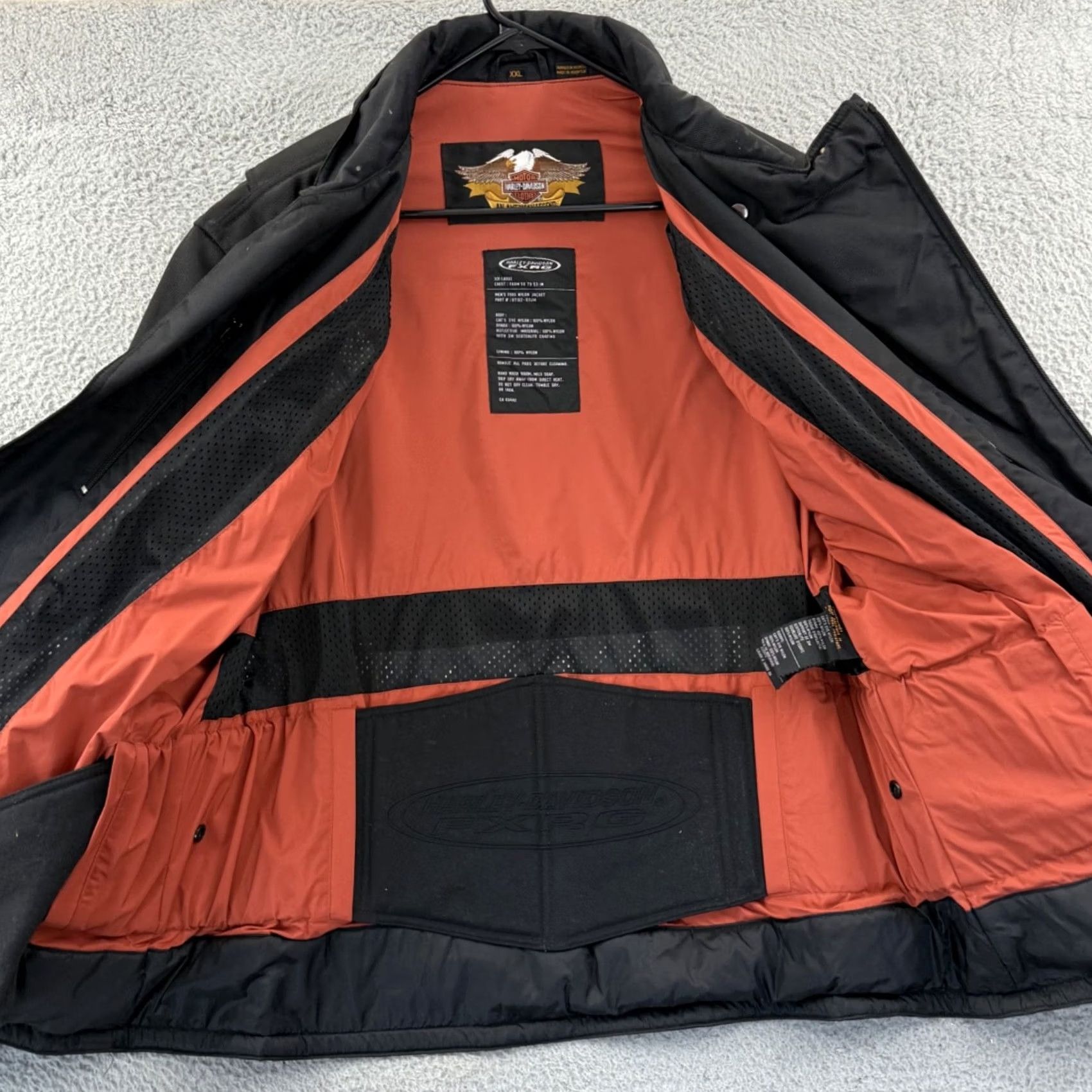 Harley Davidson VINTAGE Harley-Davidson FXRG Motorcycle Jacket Mens 2XL Black Bike Outer Zip All Seasons Size US XXL / EU 58 / 5 - 7 Thumbnail