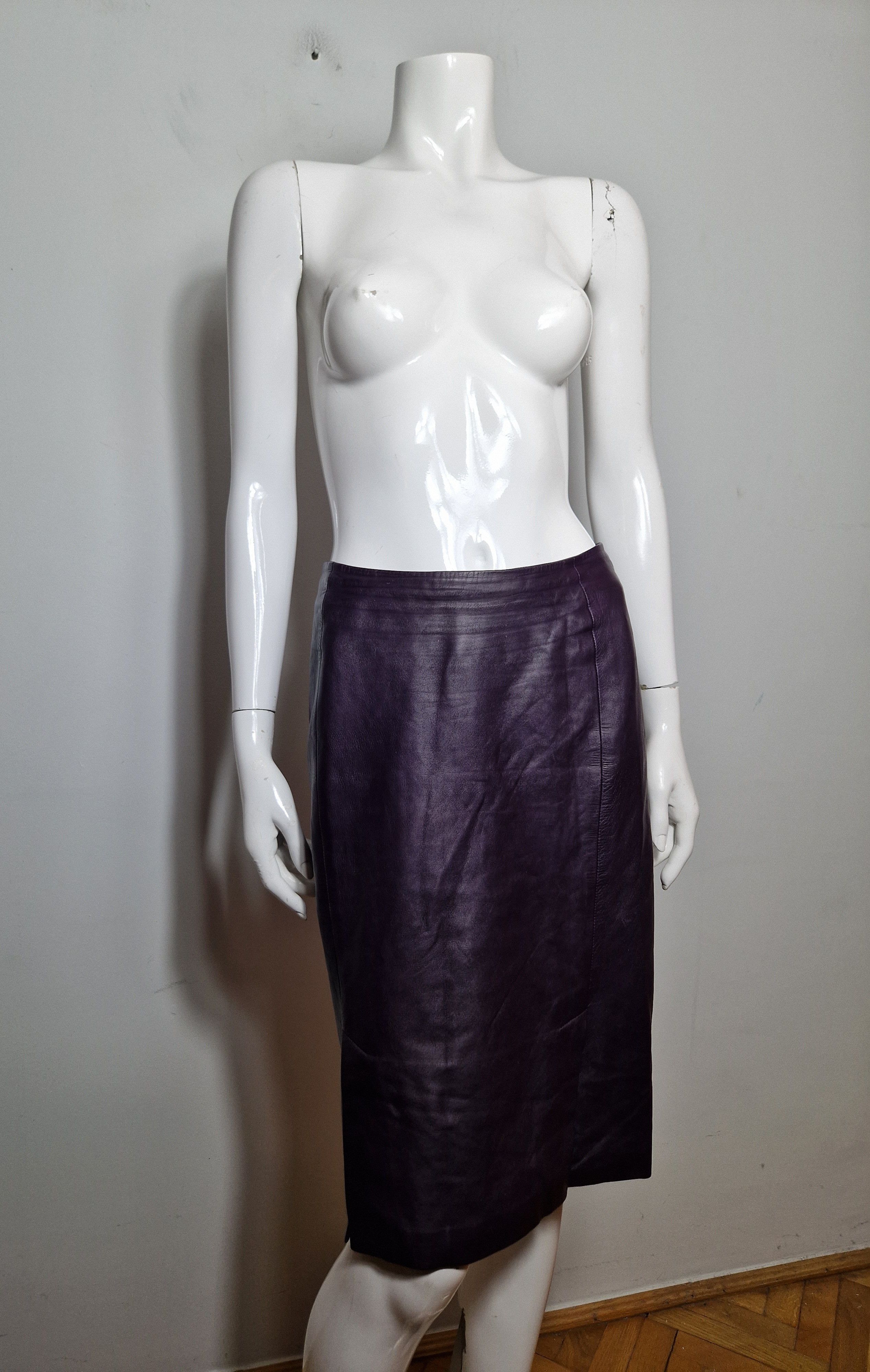 Prada Prada vintage leather skirt Size 30" / US 8 / IT 44 - 3 Thumbnail