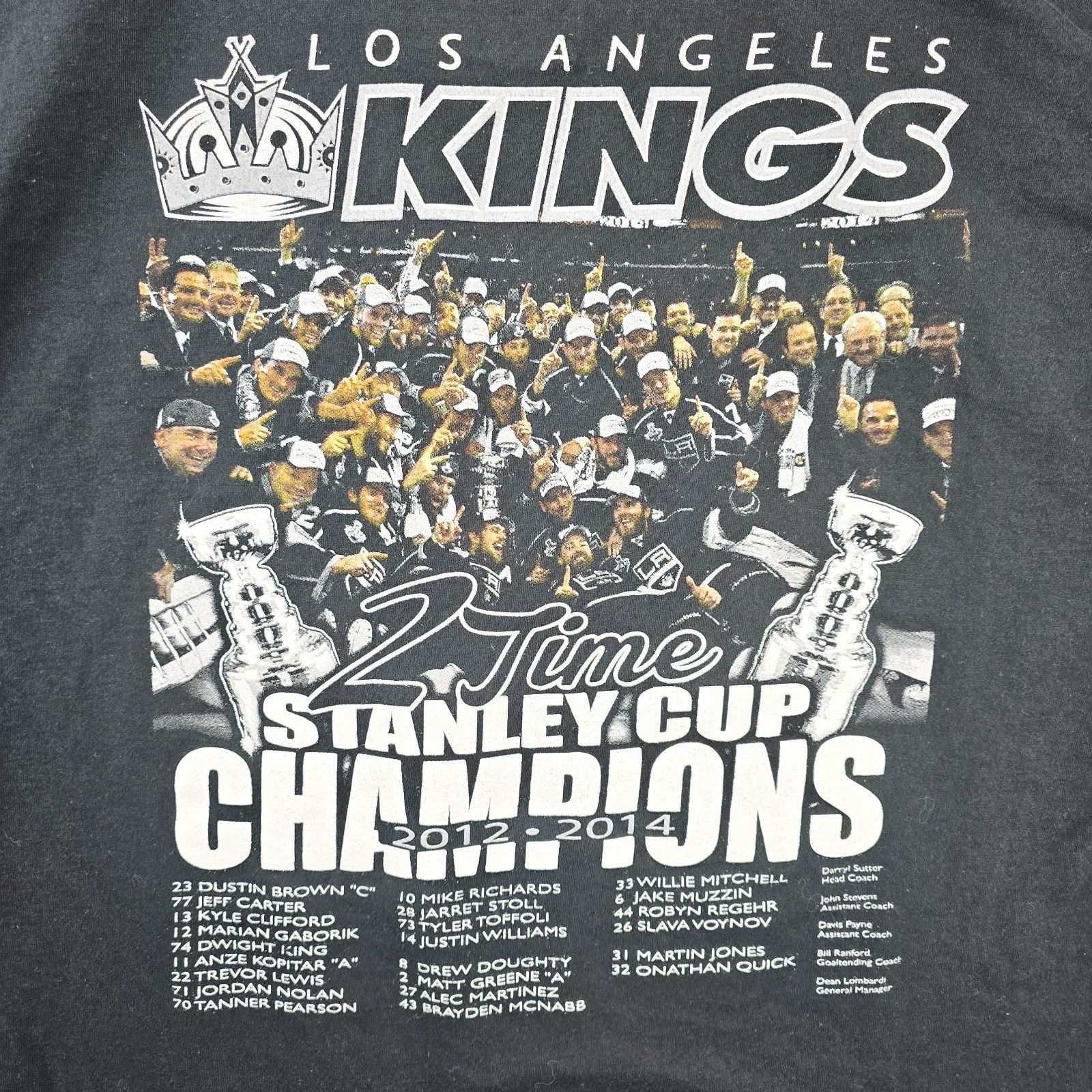Anvil Los Angeles Kings Champions Shirt XL 2014 NHL Stanley Cup Size US XL / EU 56 / 4 - 5 Thumbnail