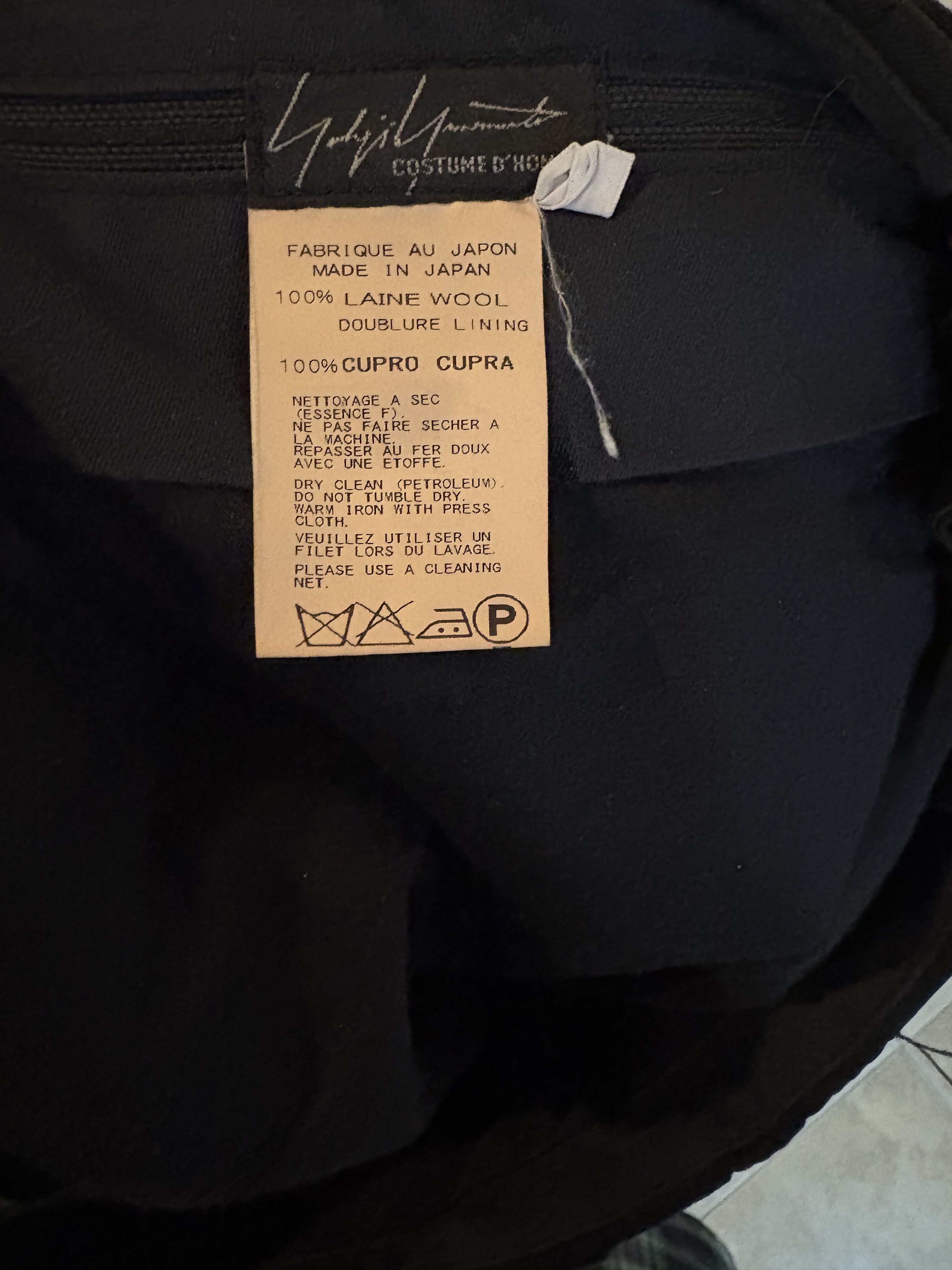 Yohji Yamamoto Yohji Yamamoto Pour Homme Tuck Pants Size 40R - 8 Thumbnail