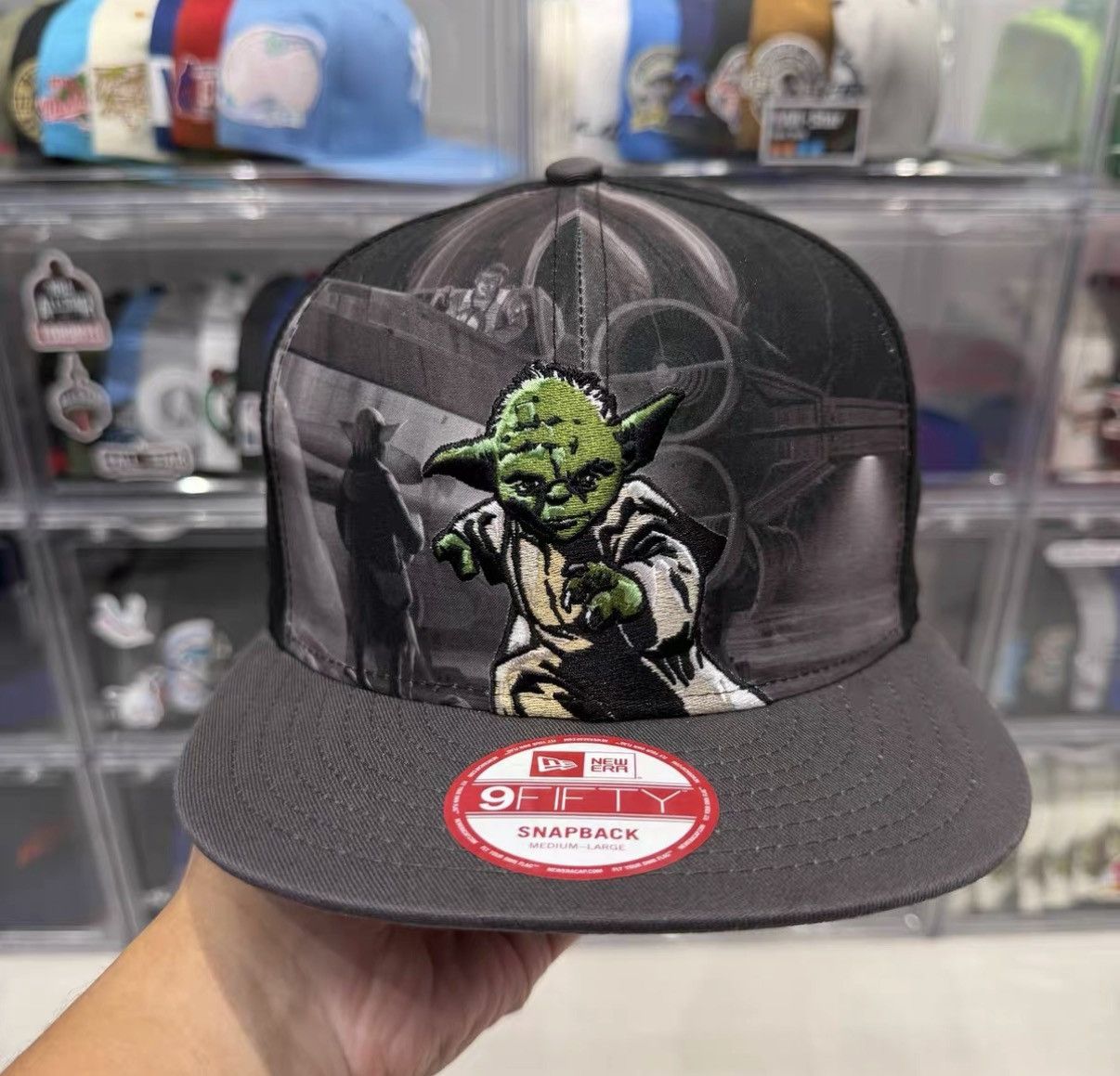 New Era New Era × Star Wars Yoda Flat Brim Baseball Cap J32 Size ONE SIZE - 1 Thumbnail