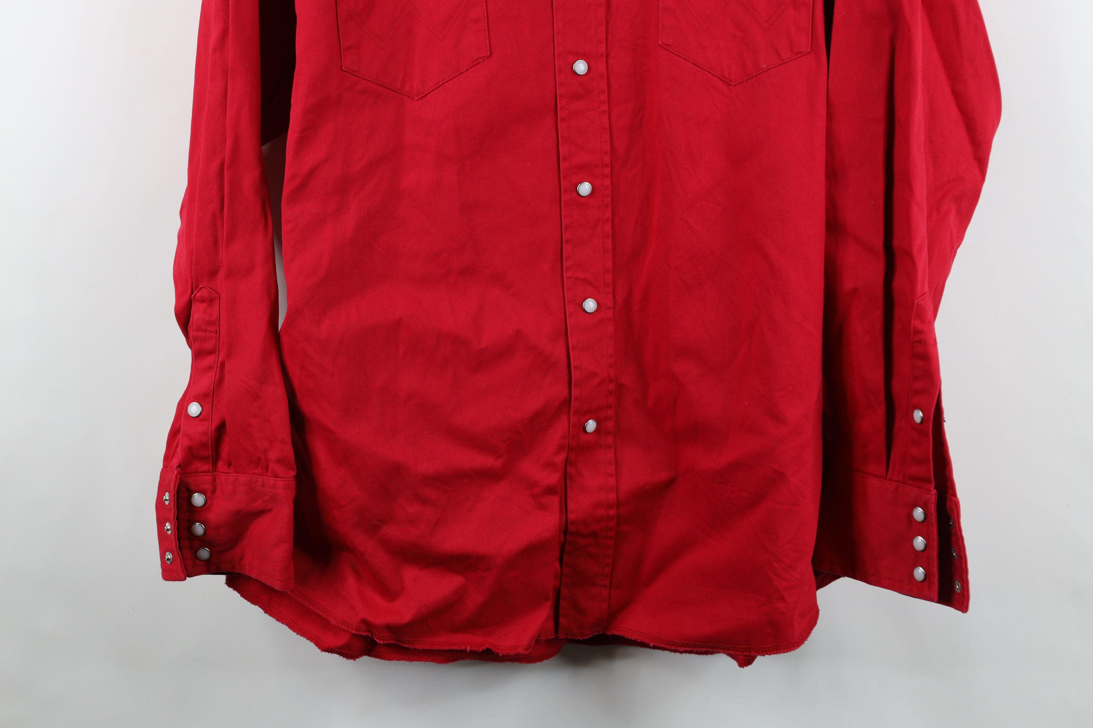 Wrangler Vintage 90s Wrangler Heavyweight Western Cowboy Button Shirt Size US XXL / EU 58 / 5 - 3 Thumbnail