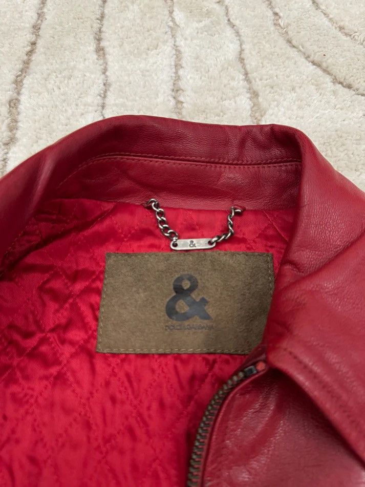 Dolce & Gabbana Dolce & Gabbana red trucker Jacket (S) Size US S / EU 44-46 / 1 - 6 Thumbnail