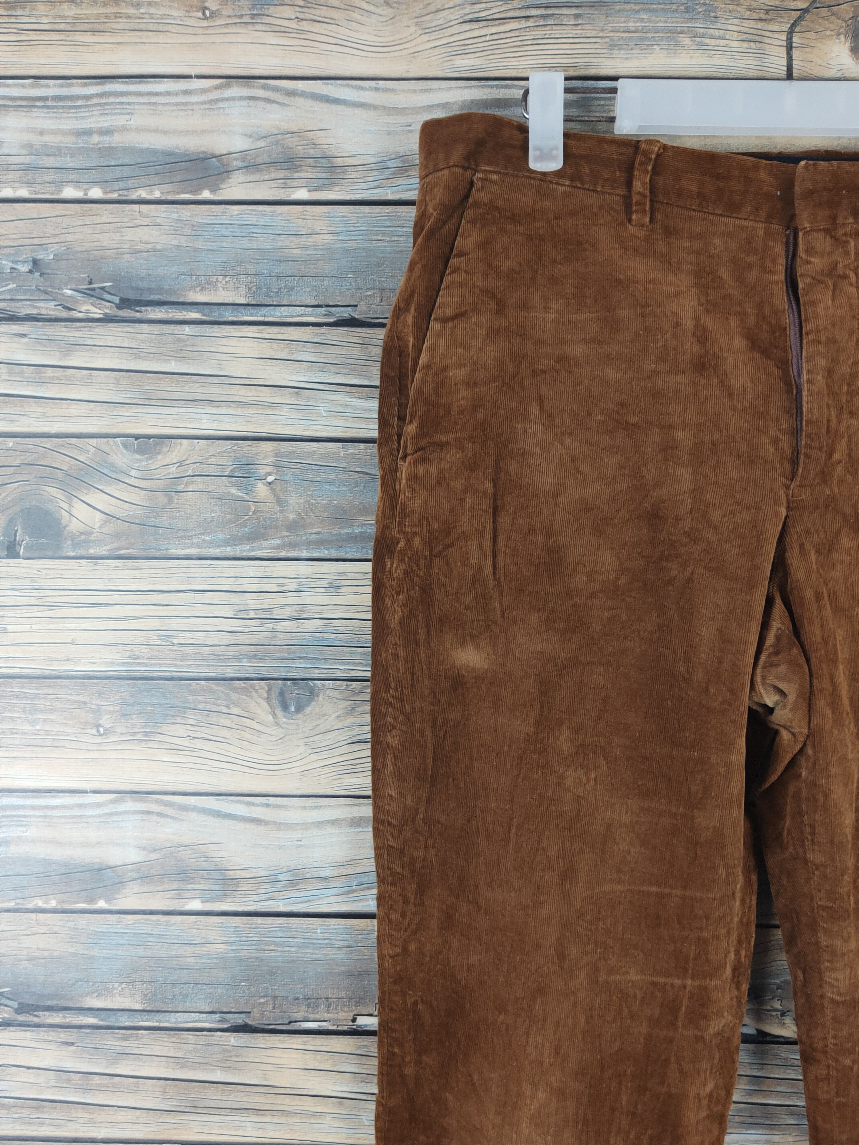 GU DL Gu Brown Multipocket Corduroy Pants #46-275T Size US 35 - 3 Thumbnail