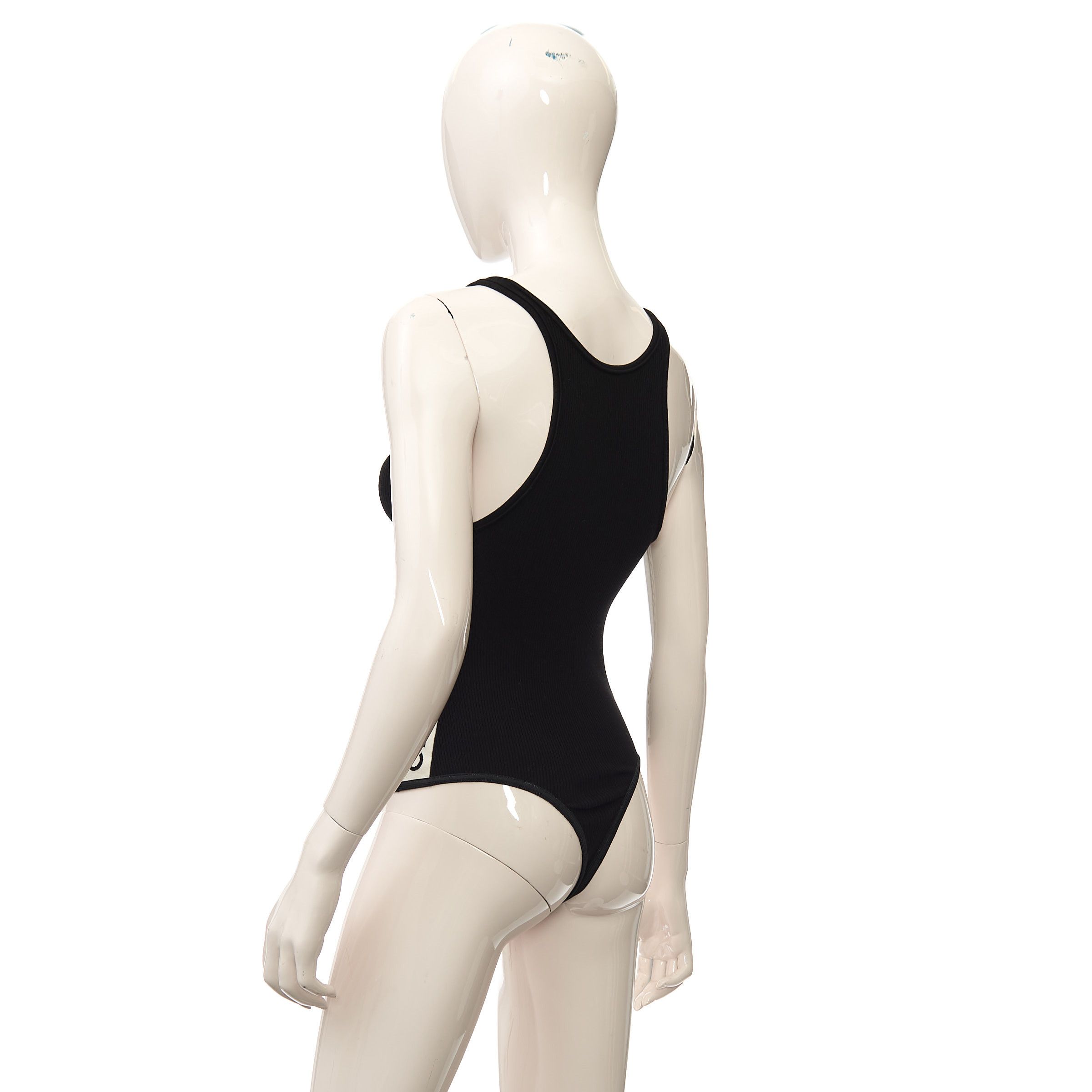 Celine Black Celine Athletic Knit Zipped Bodysuit Size M / US 6-8 / IT 42-44 - 4 Thumbnail