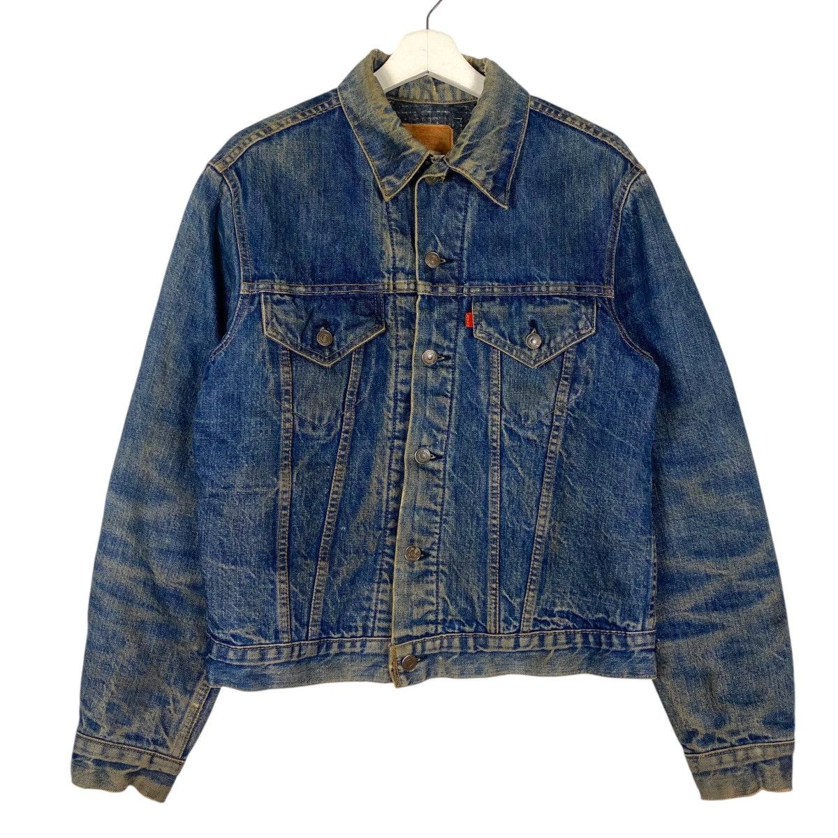 Levi's × Levi's Vintage Clothing × Vintage 💥 70s LEVIS BLANKET TRUCKER DENIM JACKET BUTTON #52 Size US L / EU 52-54 / 3 - 4 Thumbnail