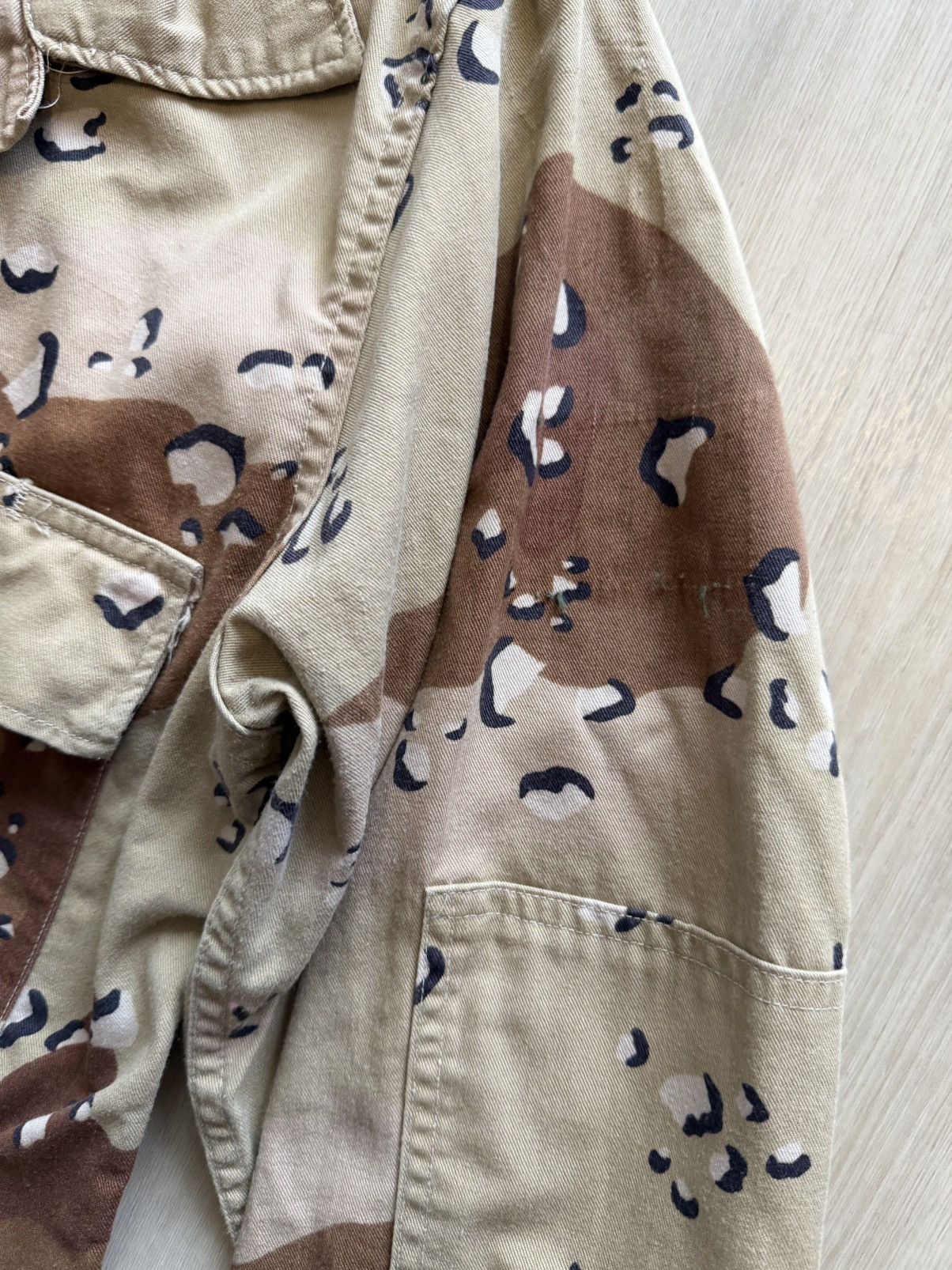 Vintage Vtg Military Field Jacket Chocolate Chip Camo Combat Sz S Size US S / EU 44-46 / 1 - 3 Thumbnail