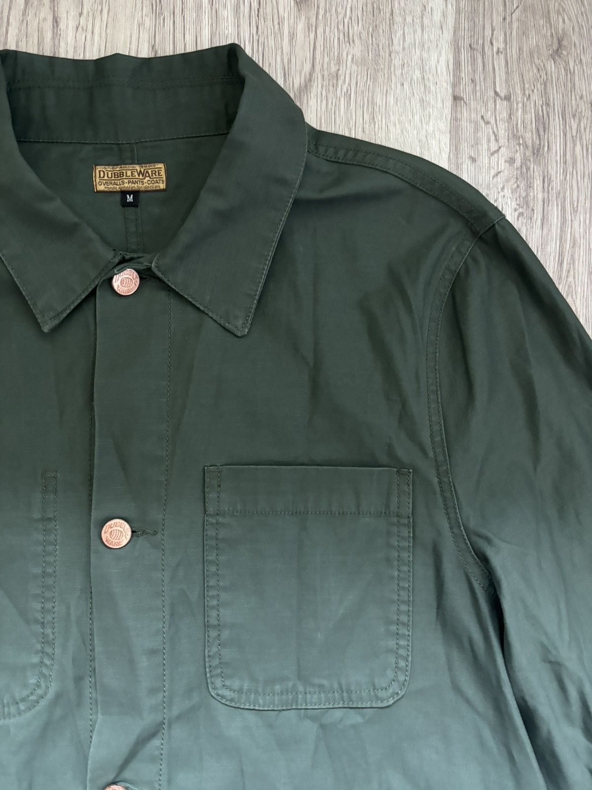 Other Dubbleware Chore Work Jacket Military Green Selvedge Workwea Size US M / EU 48-50 / 2 - 7 Thumbnail