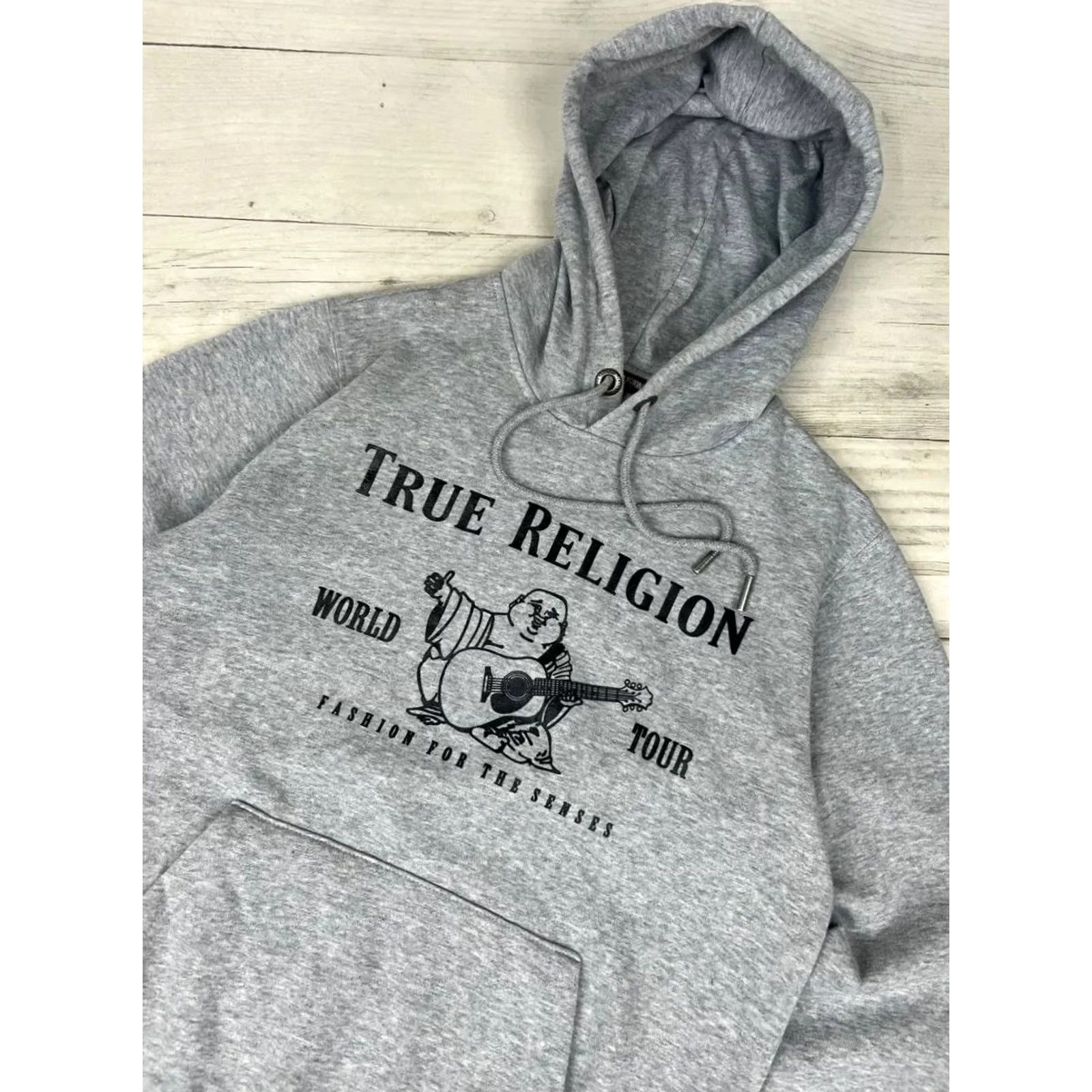True Religion True Religion METALLIC BUDDHA FLEECE HOODIE Men M Gray Size US M / EU 48-50 / 2 - 2 Thumbnail