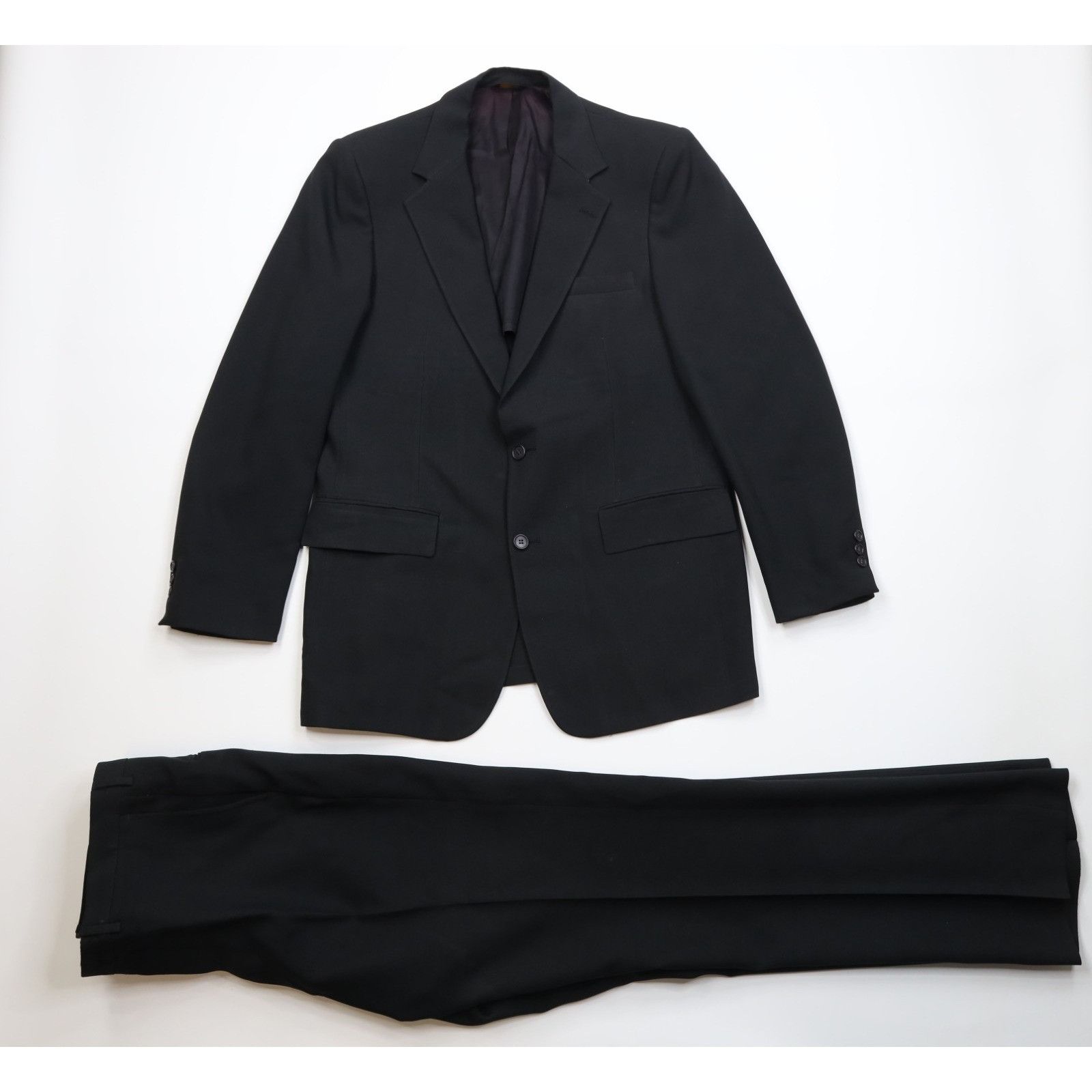 Vintage Vintage 70s 2 Piece Knit Suit Wedding Wide Leg Size 42L - 1 Thumbnail