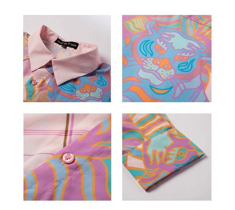 Other Asymmetric Pattern Multi-color Button Up Shirt Size US M / EU 48-50 / 2 - 3 Thumbnail
