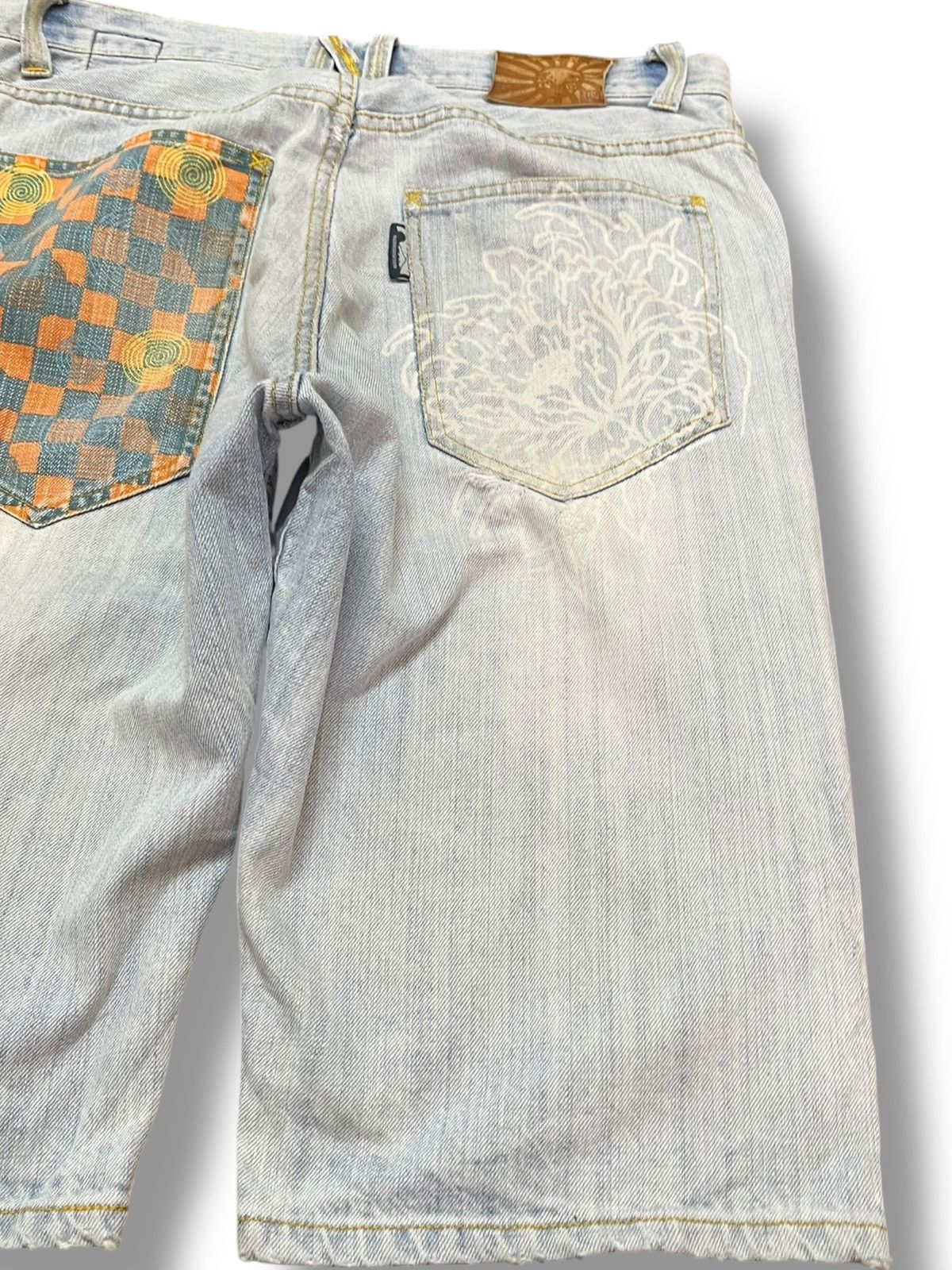 Japanese Brand Vintage Naminorita sujin Dragon Printed Distressed Denim Size US 33 - 7 Thumbnail