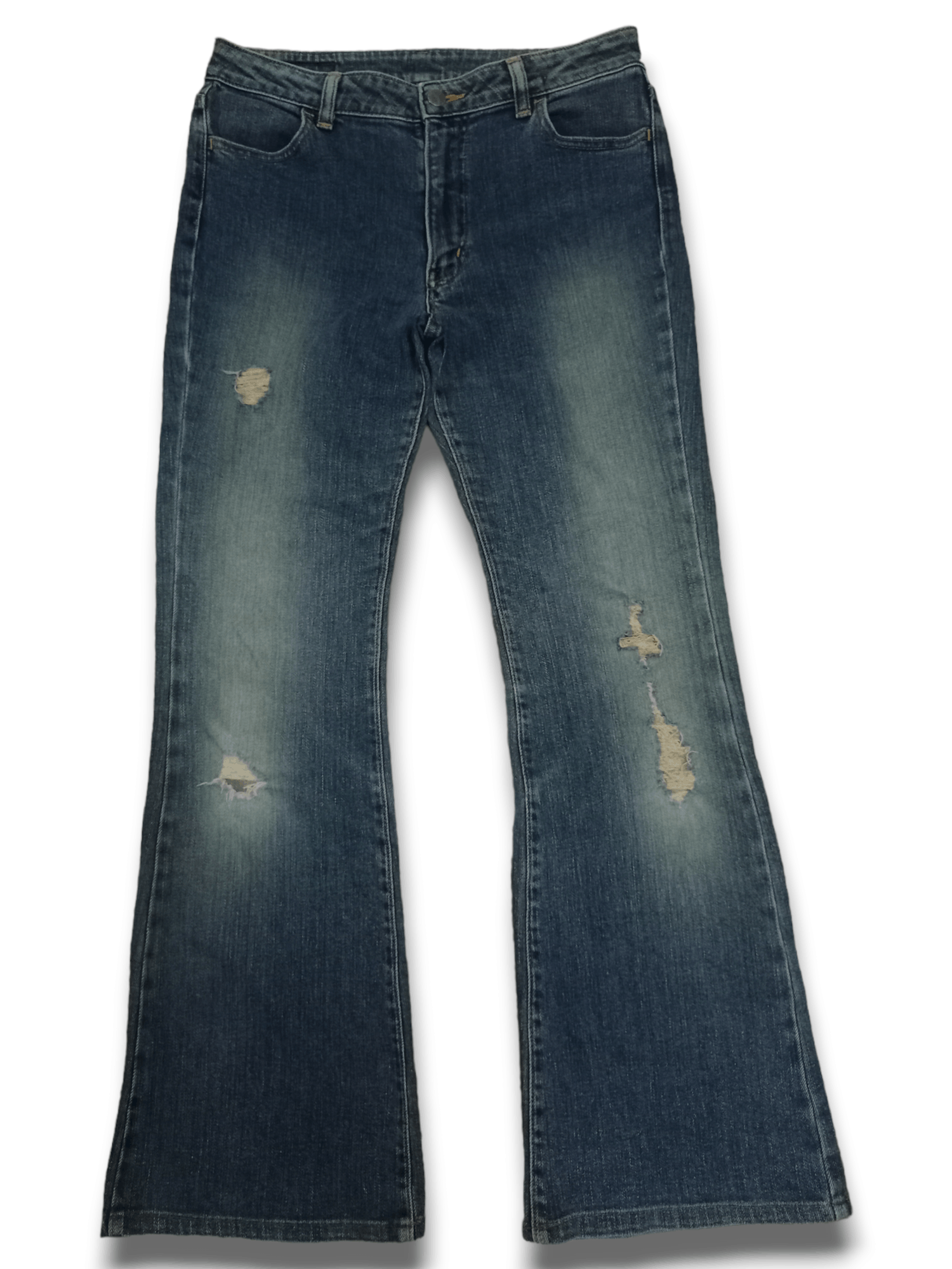 Japanese Brand Vintage Japanese Brand Distressed Bootcut Flare Jeans Size US 28 / EU 44 - 1 Thumbnail