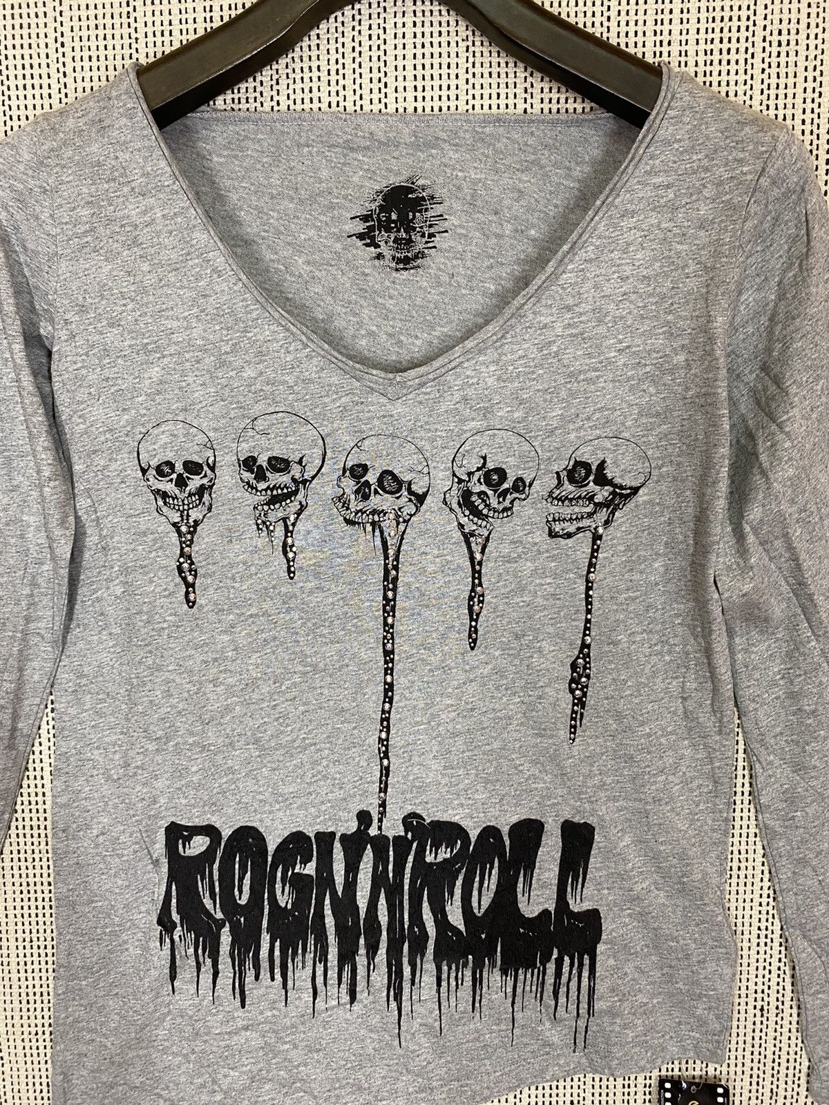 Seditionaries 🔥NOS‼️glad news longsleeve skulls rock n roll Size M / US 6-8 / IT 42-44 - 3 Thumbnail