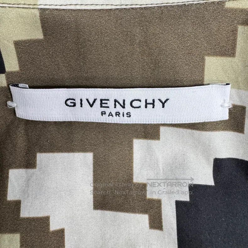 Givenchy Givenchy Pixel Camouflage Long Sleeve Collar Shirt Size US M / EU 48-50 / 2 - 3 Thumbnail
