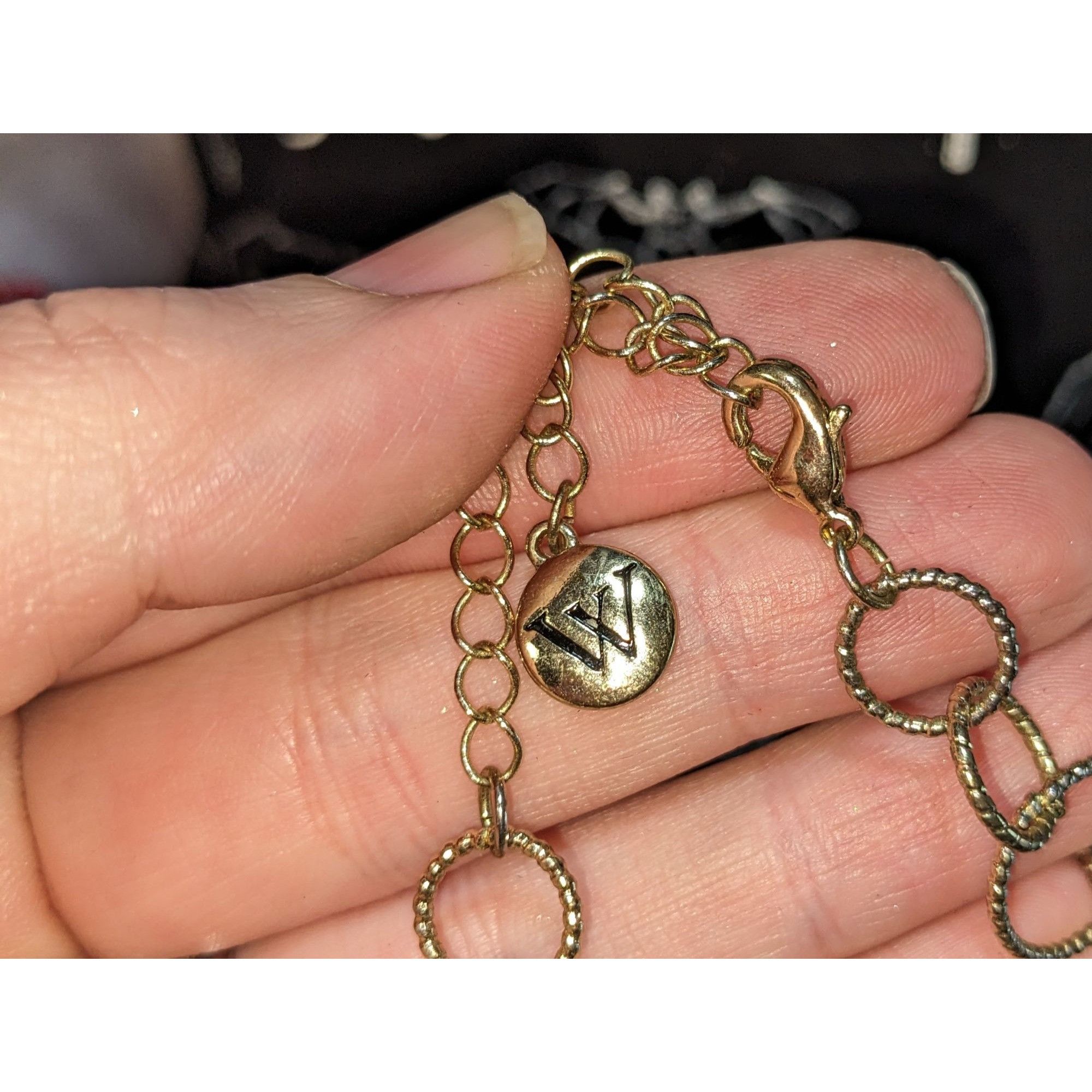 Other Casual Silver-Tone Necklace With Textured Rings Size ONE SIZE - 2 Thumbnail
