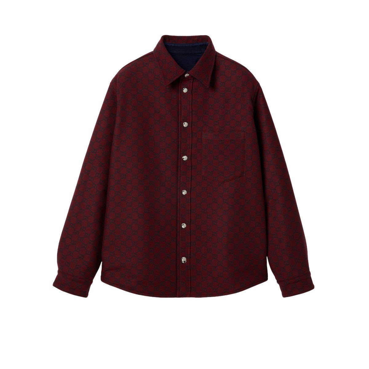 Gucci GUCCI Dark Blue/Red Reversible Denim Jacket New & Authentic Size US M / EU 48-50 / 2 - 2 Thumbnail