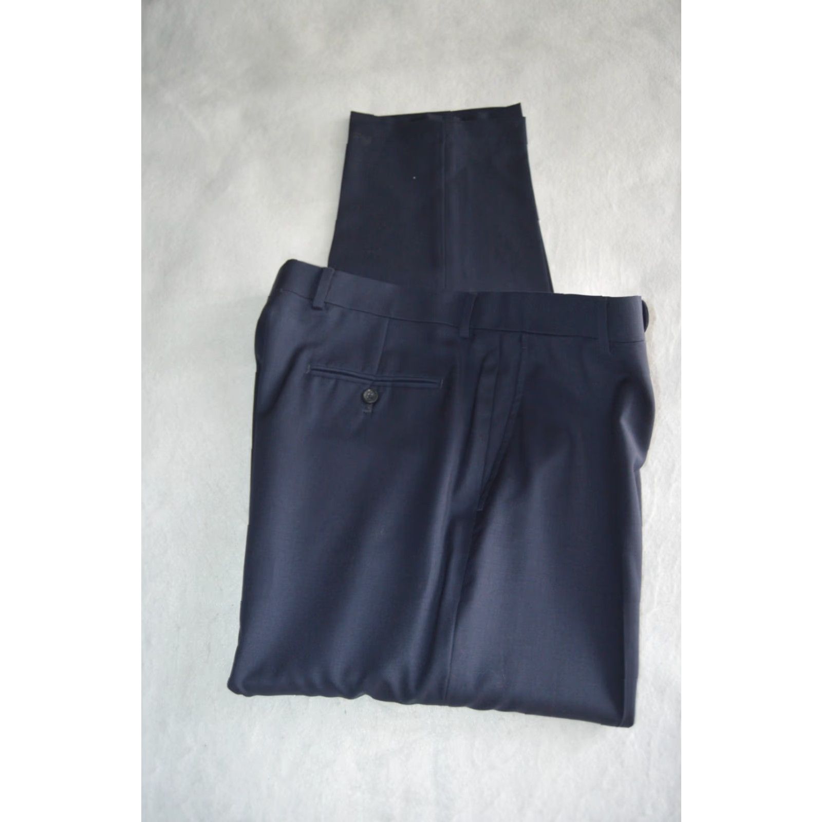 Joseph Abboud Joseph Abboud Blue Wool Straight Men's Pants 36x32 Joe Size US 36 / EU 52 - 3 Thumbnail
