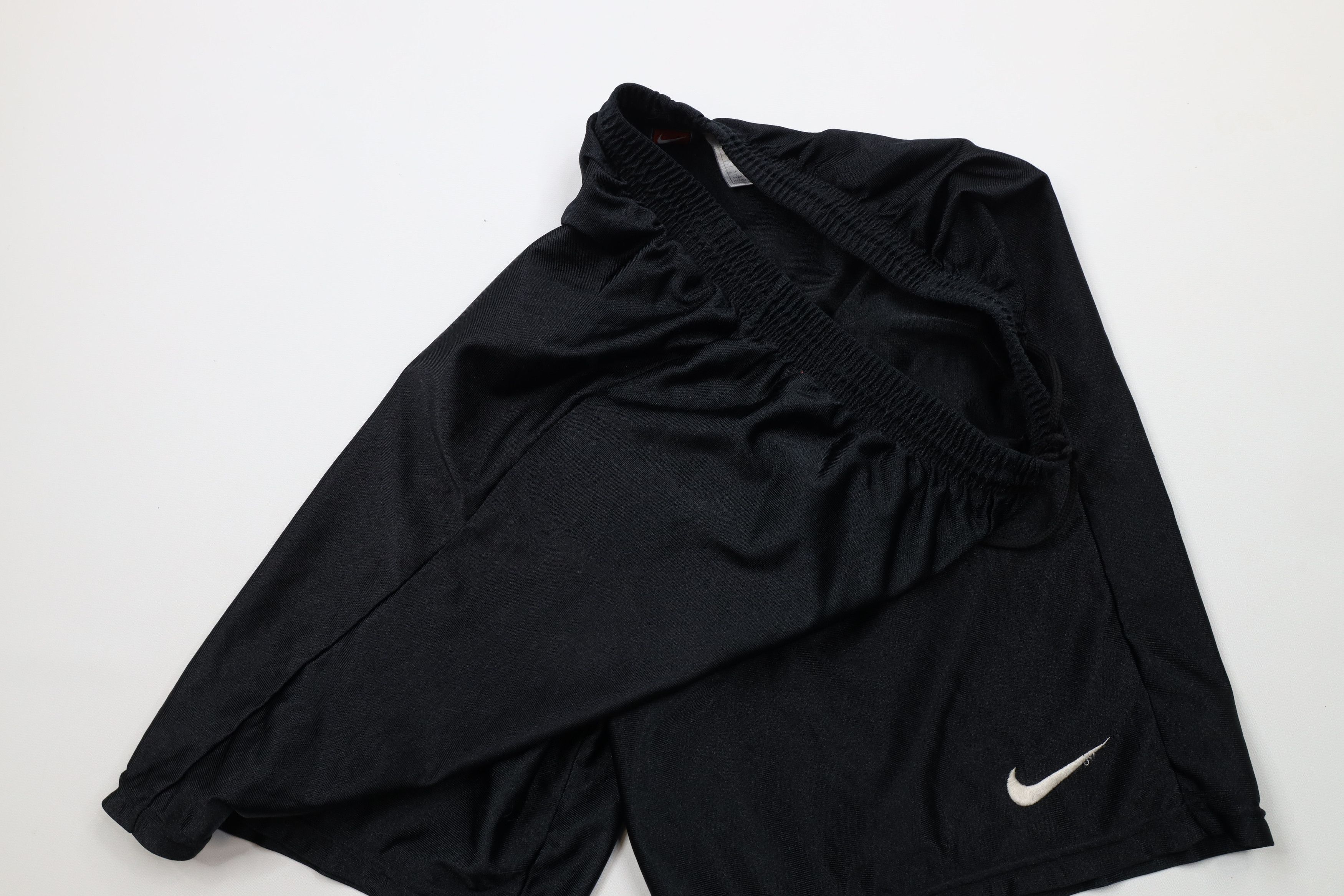 Nike × Vintage Vintage 90s Nike Mini Swoosh Above Knee Shorts Black USA Size US 32 / EU 48 - 7 Thumbnail