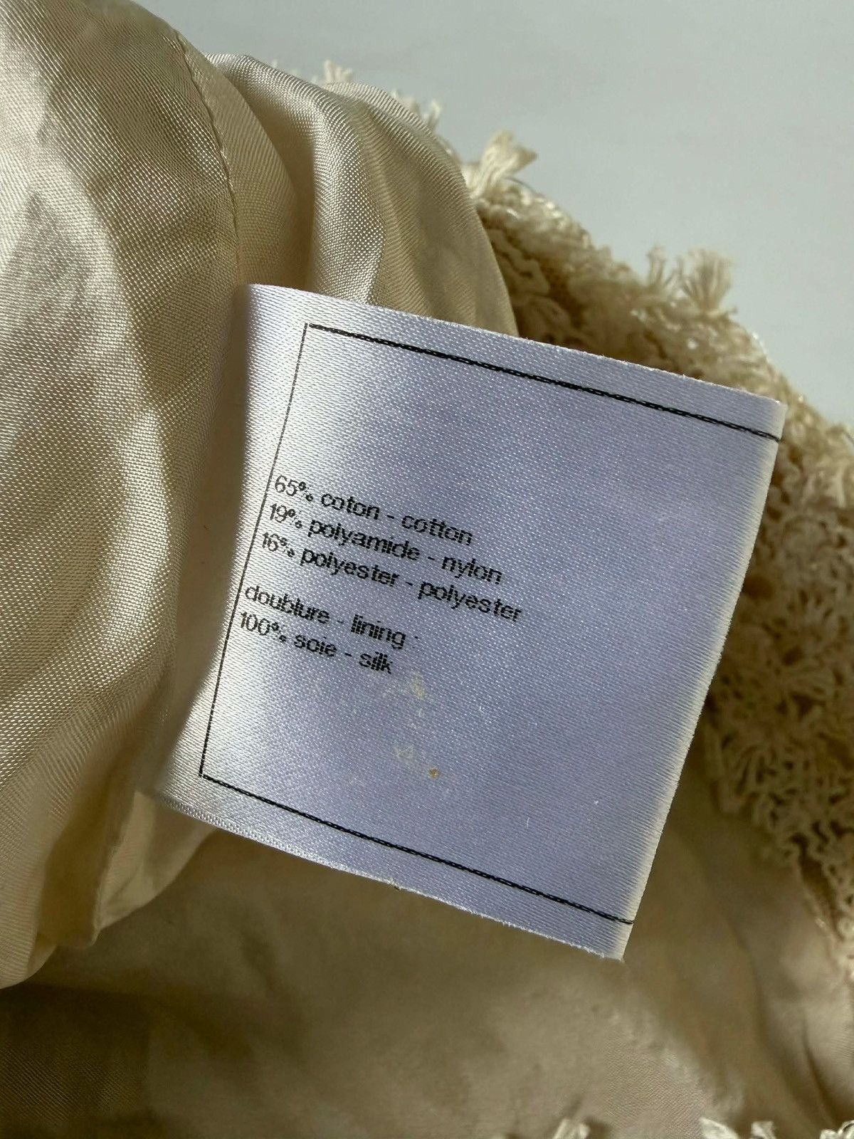 Chanel Chanel Beige Tweed Skirt Size 27" / US 4 / IT 40 - 9 Thumbnail