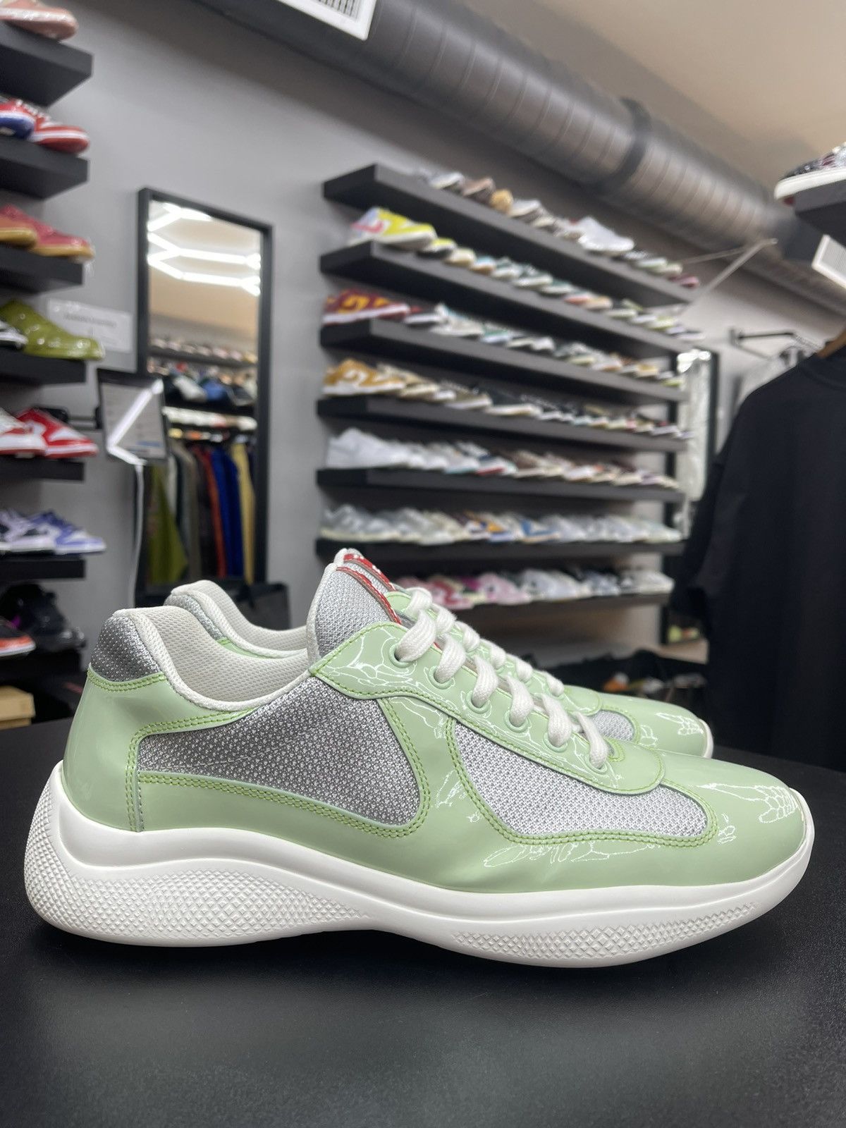 Prada Size 8.5/41.5EU - Prada Arena Low Tops Mint Size US 8.5 / EU 41-42 - 3 Thumbnail