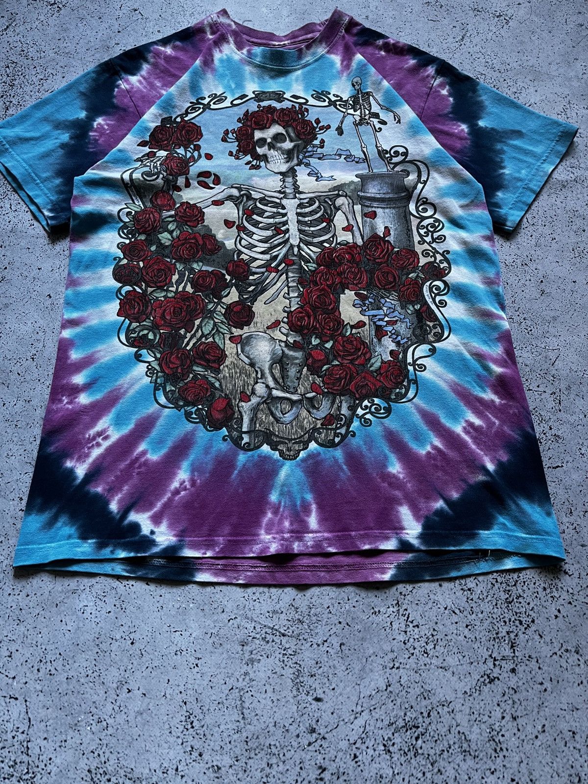 Liquid Blue Grateful Dead ロンT レア！ Vintage Grateful Dead Long Sleeve Shirt Tie Dye Shirt, 2000