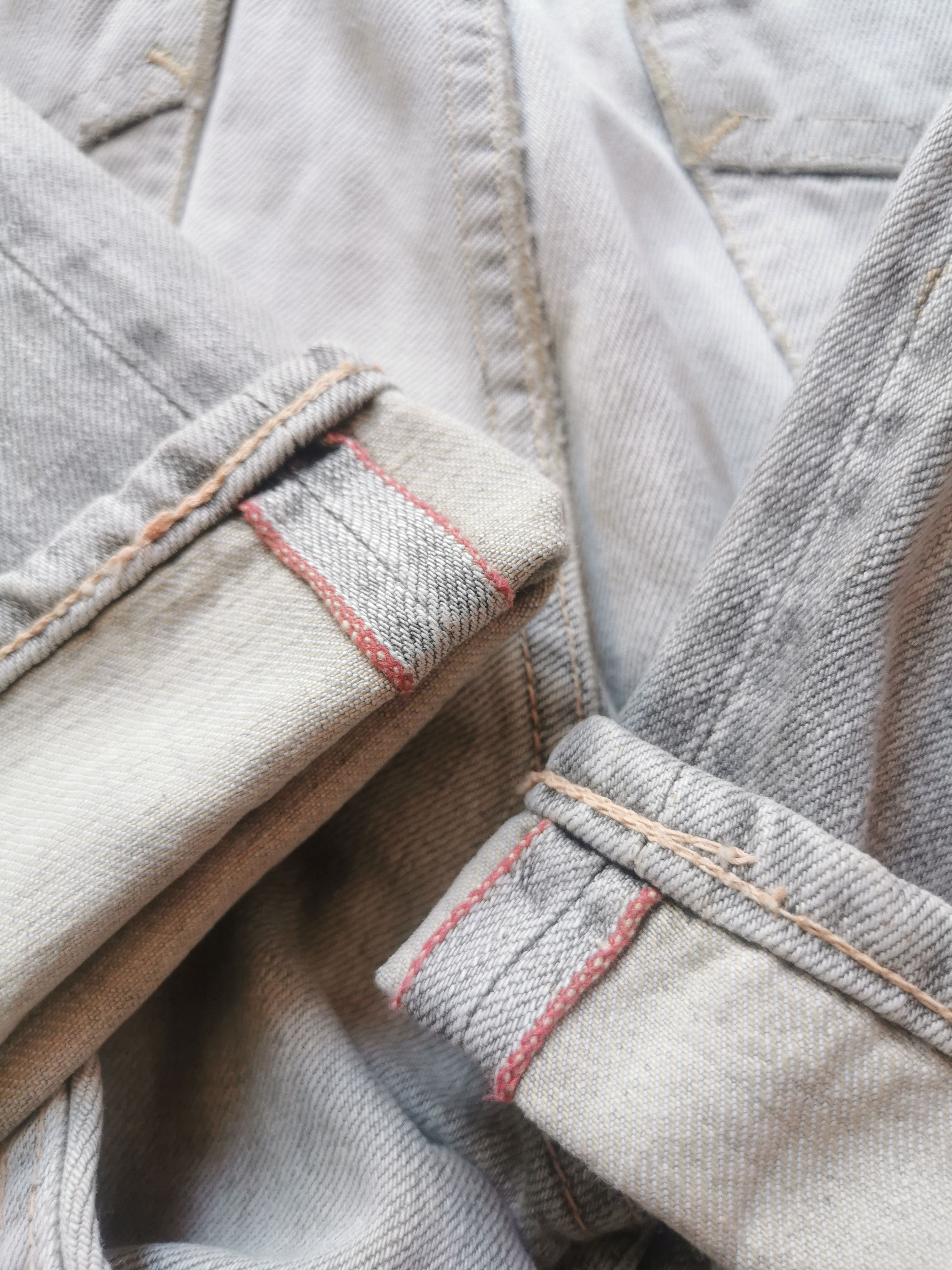 Blue Blue Japan 🇯🇵🔥90s HR Market x Blue Blue Distressed Rip Selvedge Size US 31 - 5 Thumbnail