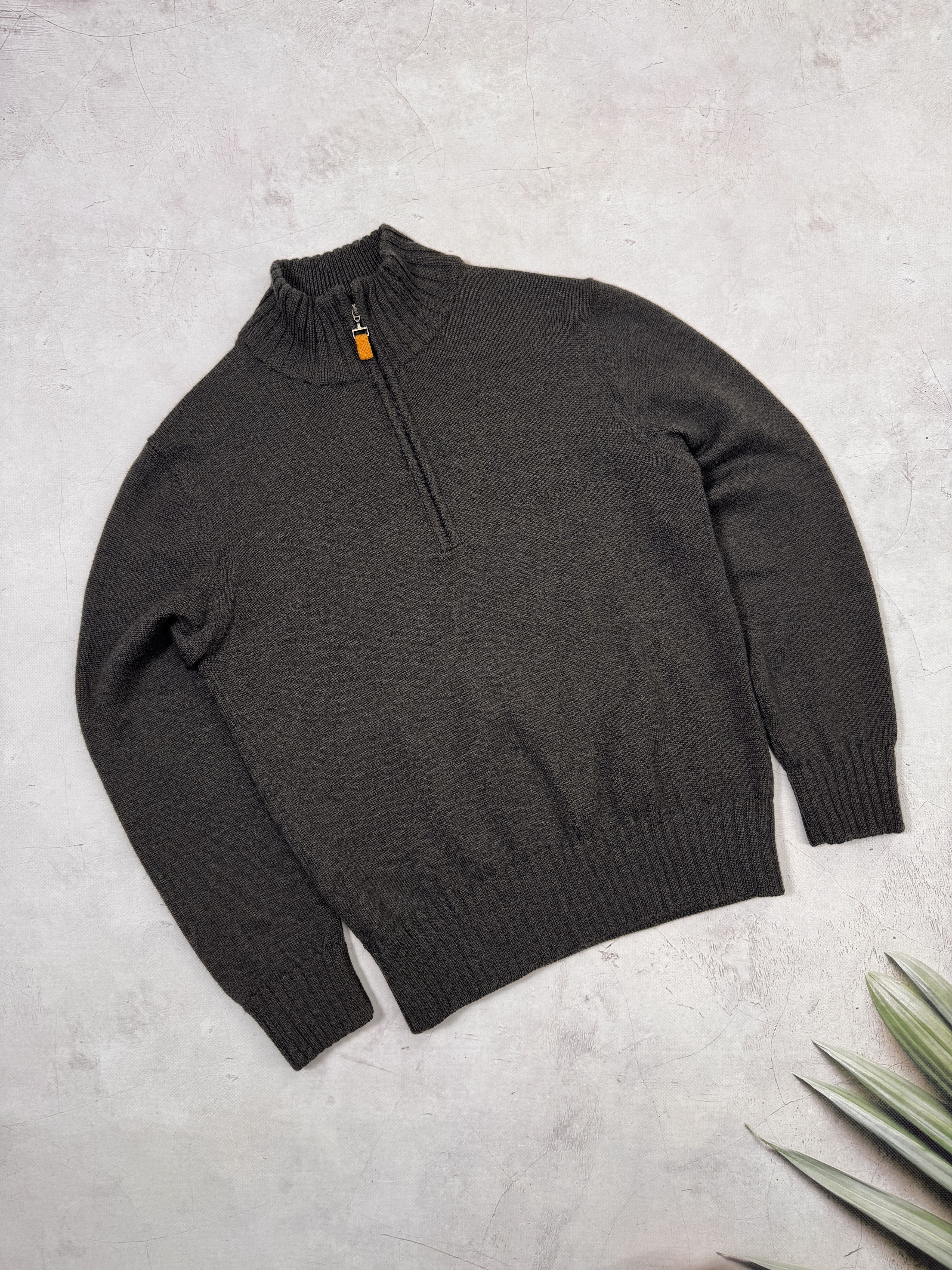 Porsche Design Porsche Design Sweater 1/4 Zip Pullover Wool Size US S / EU 44-46 / 1 - 9 Thumbnail