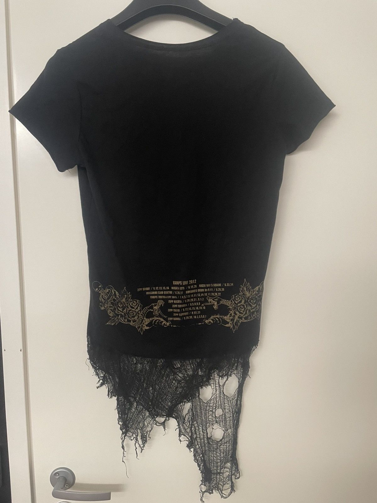 Japanese Brand Japanese Band Vamps 2012 Live Spiderweb t-shirt Size S / US 4 / IT 40 - 5 Thumbnail