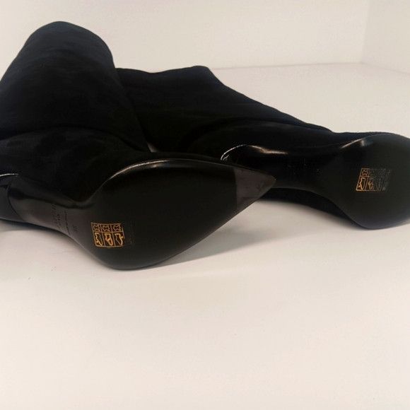 Balmain Balmain Arielle Black Suede Knee High Boots - EU36/US6 Size US 6 / IT 36 - 10 Thumbnail