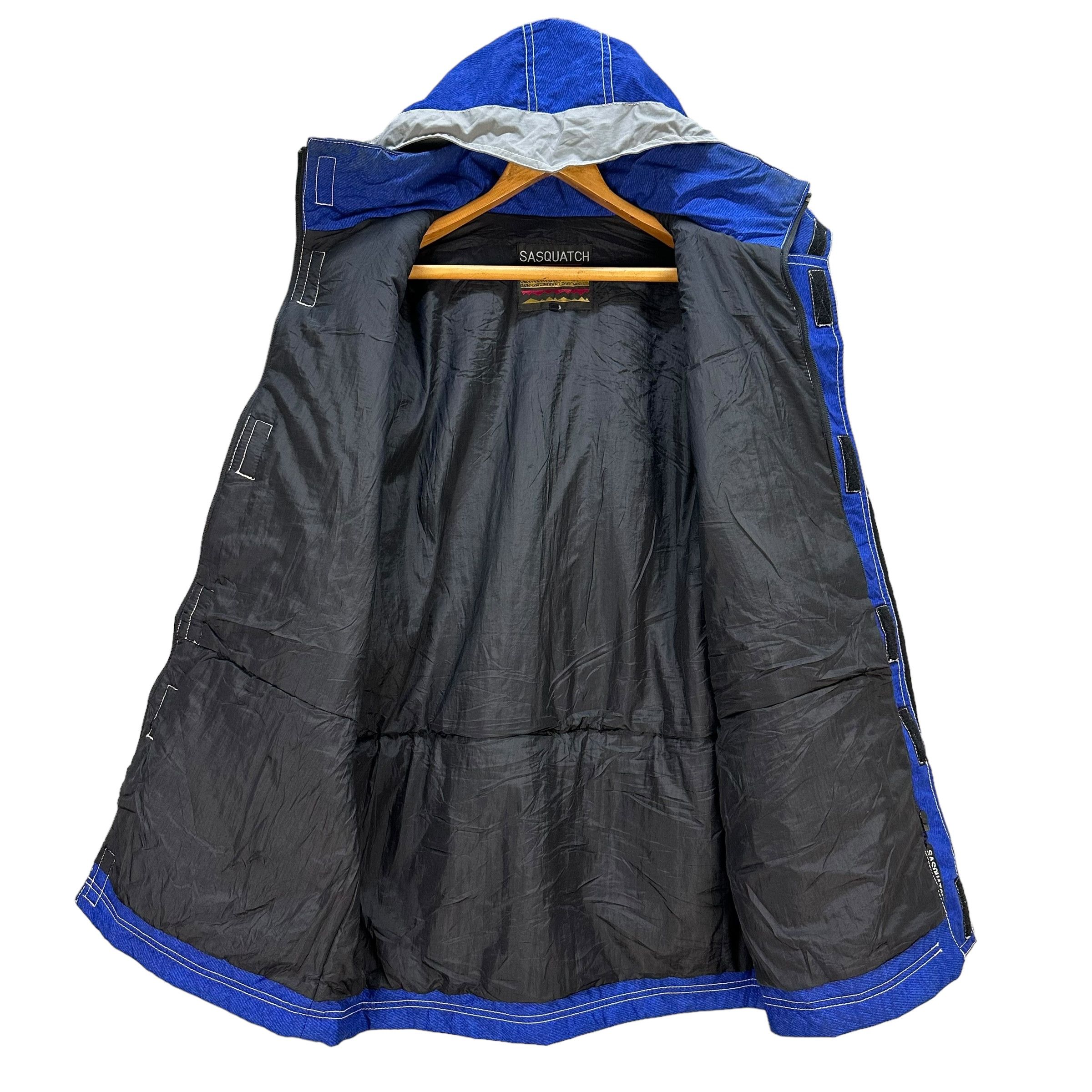 Japanese Brand SASQUATCH Blue Hooded Ski Jacket #A34-0775 Size US L / EU 52-54 / 3 - 9 Thumbnail
