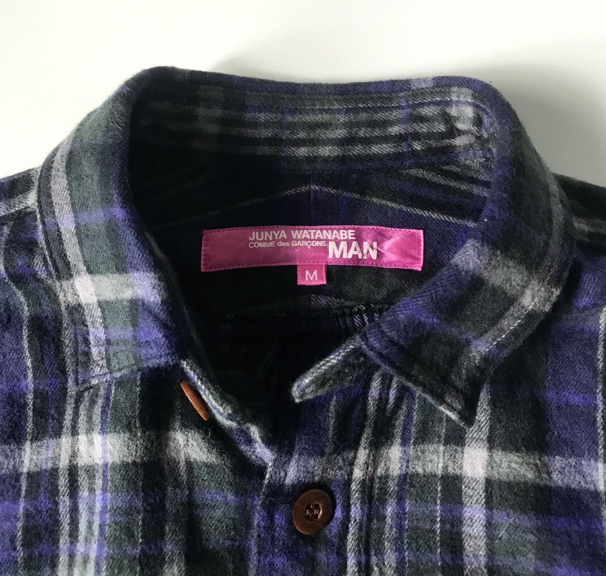 Junya Watanabe Junya watanabe cdg man pink AD2011 flannel shirt Size US M / EU 48-50 / 2 - 3 Thumbnail