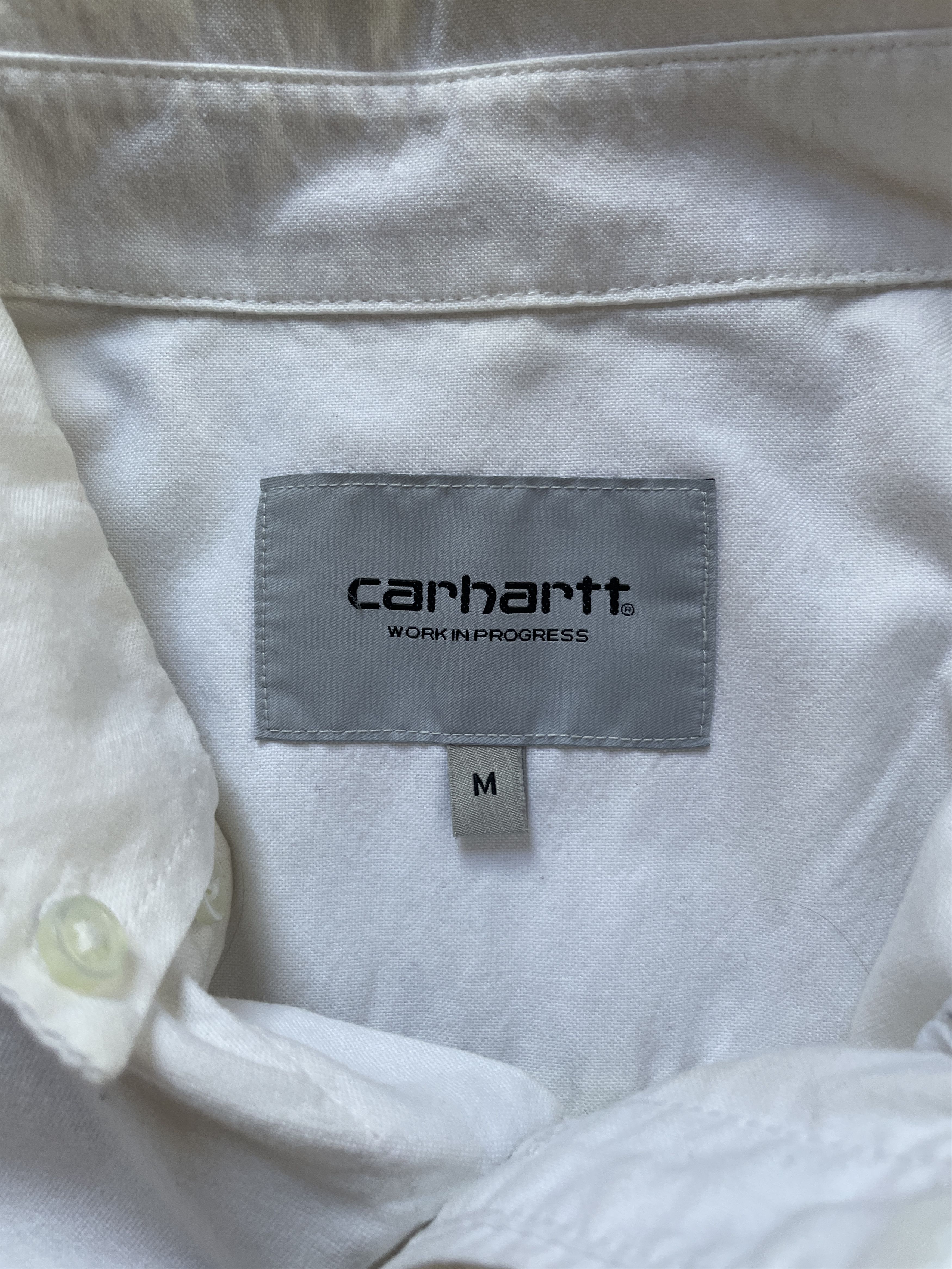 Carhartt White Carhartt work in progress shortsleeve shirt Size US M / EU 48-50 / 2 - 4 Thumbnail