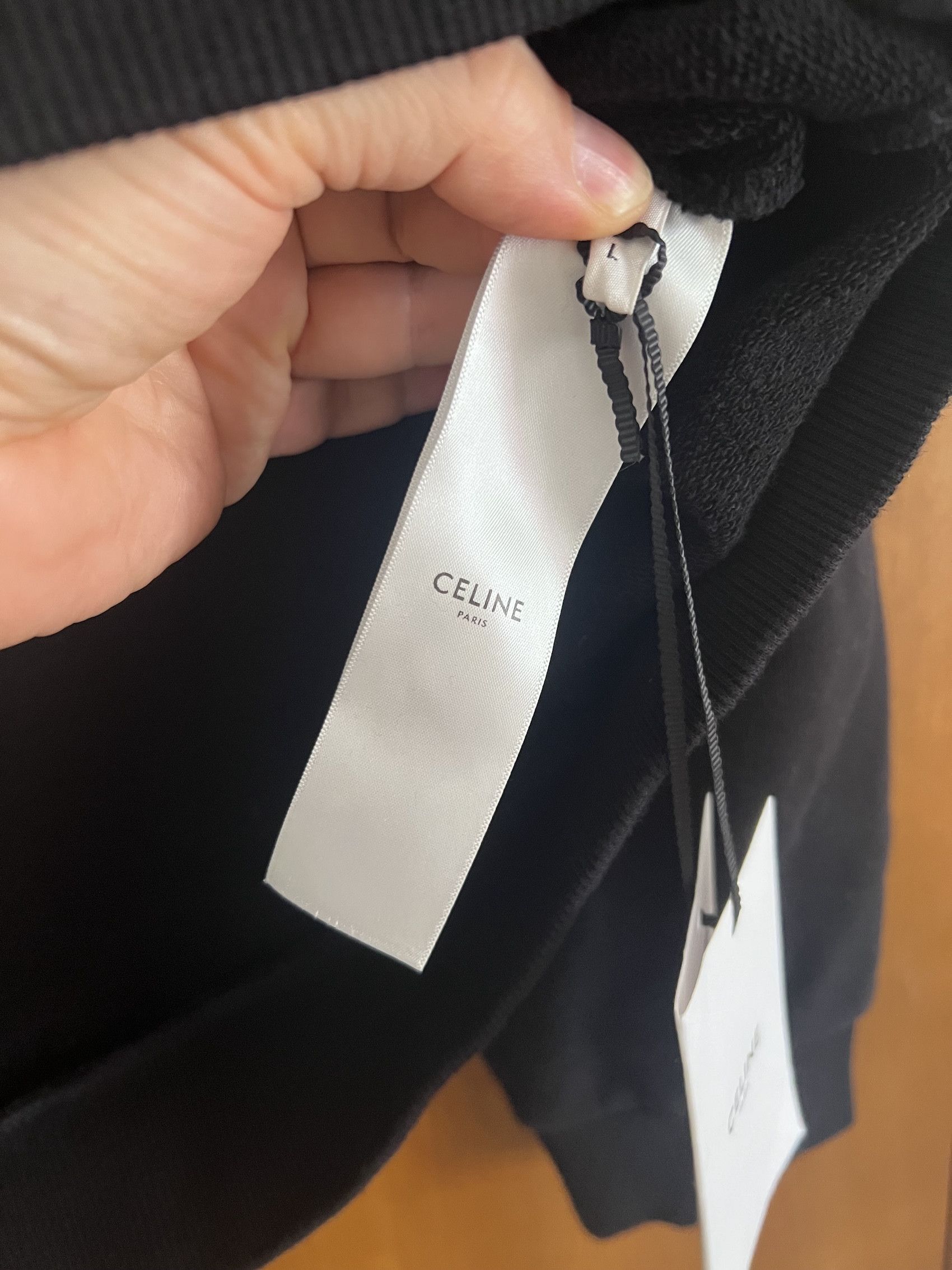Celine × Hedi Slimane Hoodie Text Print Size US L / EU 52-54 / 3 - 2 Thumbnail