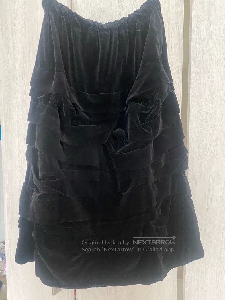 Comme des Garcons Comme Des Garcons size S Velvet pleated tutu skirt Size 23" - 2 Thumbnail