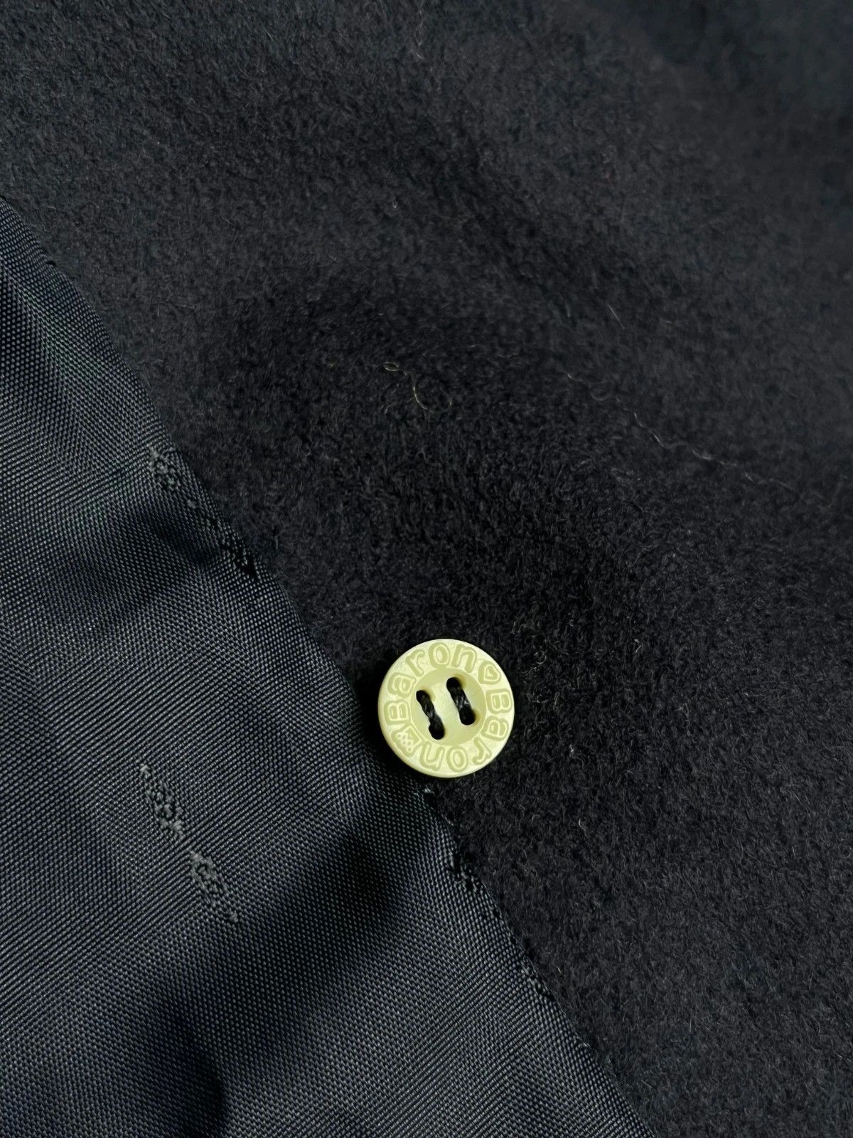 Vintage Vintage Avant Garde Dark Navy Wool Long Coat Old Money Size US L / EU 52-54 / 3 - 6 Thumbnail