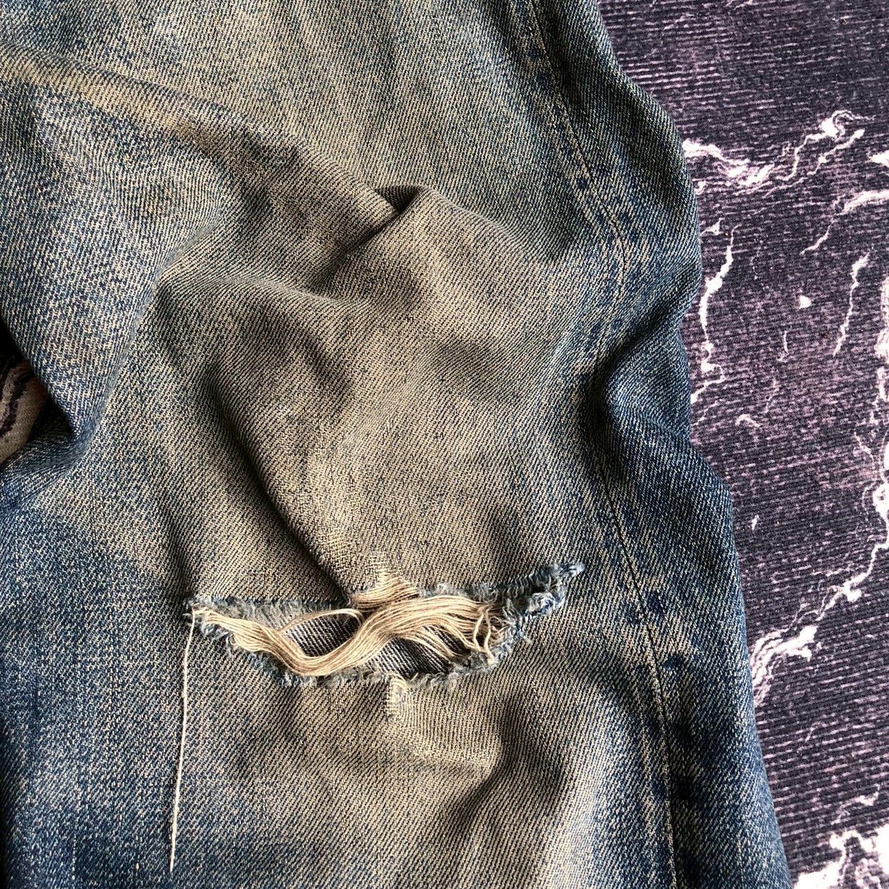 Sugar Cane Vintage Sugar Cane Selvedge Distressed Denim Size US 29 - 7 Thumbnail
